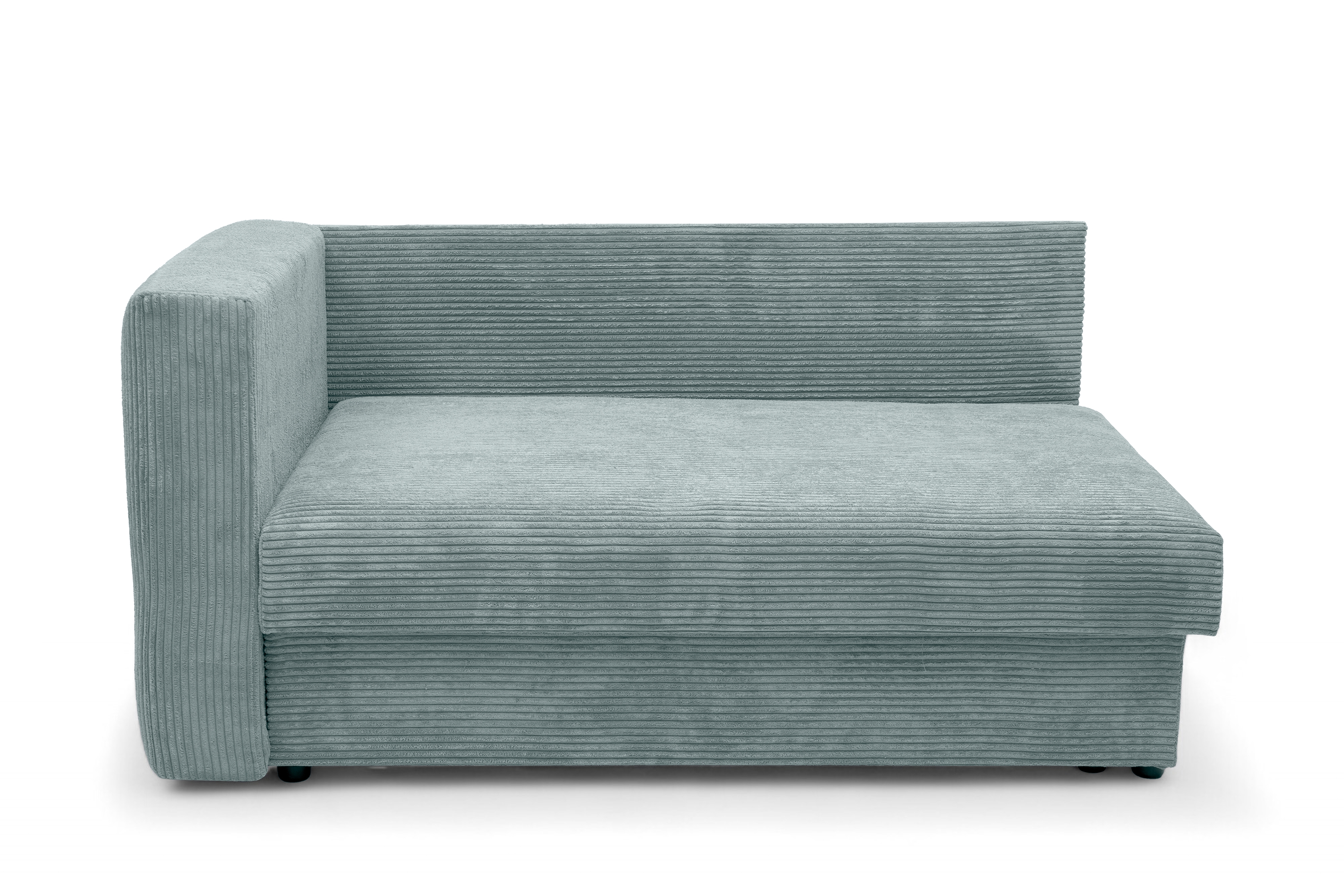 Váľanda Matej s úložným priestorom pravá - 200x80 cm - zelený menčester Lincoln 72 Detská pohovka/posteľ rozkladany s úložným priestorom Maciek pravá strana - Zelený MENČESTER Lincoln 72