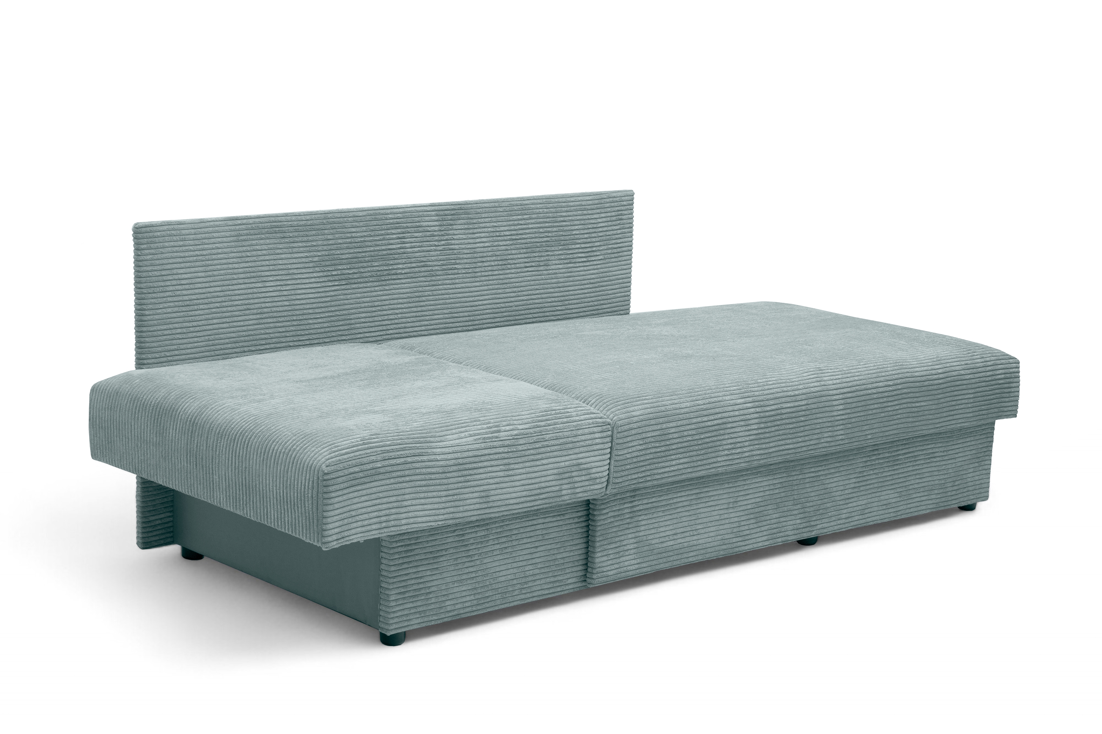 Váľanda Matej s úložným priestorom pravá - 200x80 cm - zelený menčester Lincoln 72 Detská pohovka/posteľ rozkladany s úložným priestorom Maciek pravá strana - Zelený MENČESTER Lincoln 72