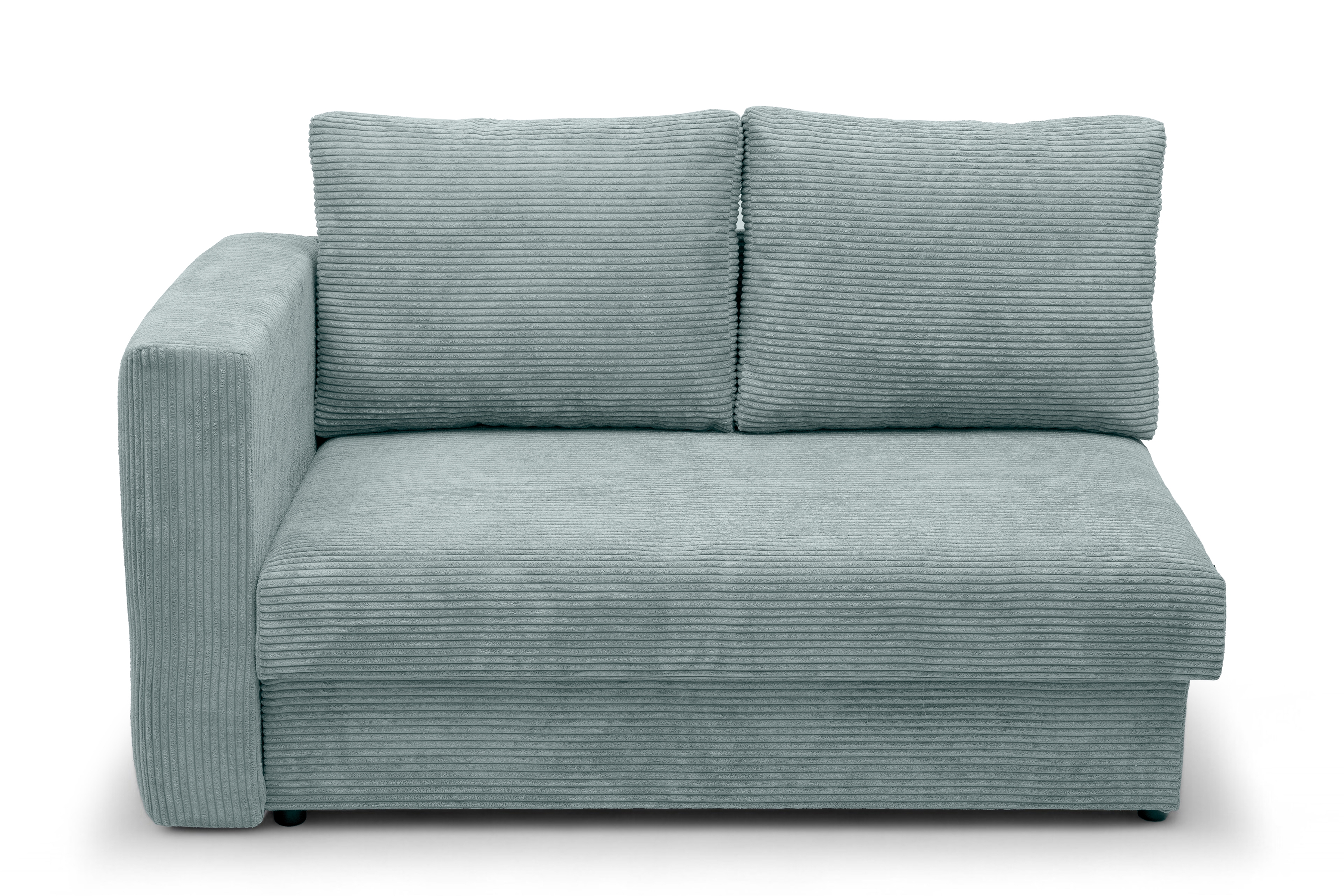 Váľanda Matej s úložným priestorom pravá - 200x80 cm - zelený menčester Lincoln 72 Detská pohovka/posteľ rozkladany s úložným priestorom Maciek pravá strana - Zelený MENČESTER Lincoln 72