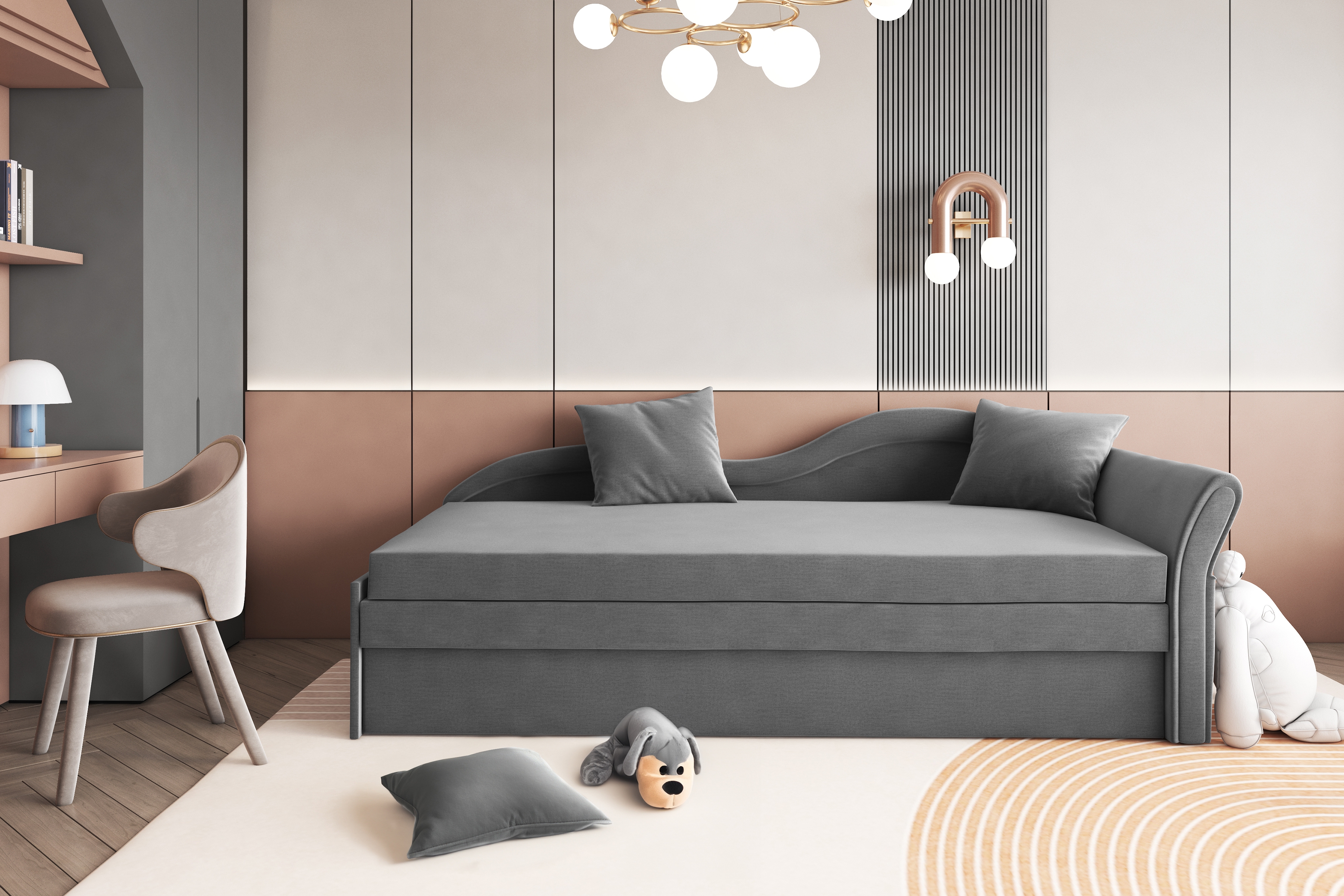 Rozkládací válenda Bolek 70 cm Dětská pohovka rozkládací Bolek 70