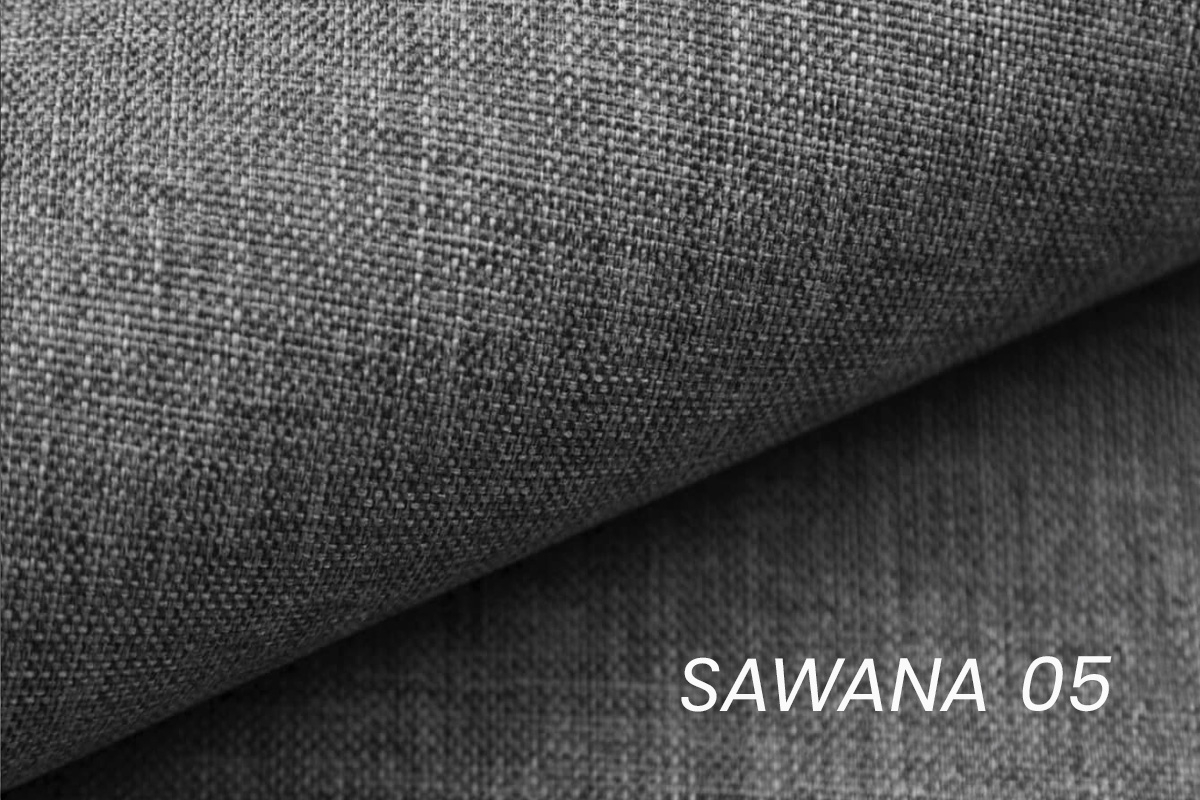 Taburet Annabelle Mini - šedá Sawana 05 / chromované nožky čalouněná Taburet Annabelle Mini - šedá plecionka Sawana 05