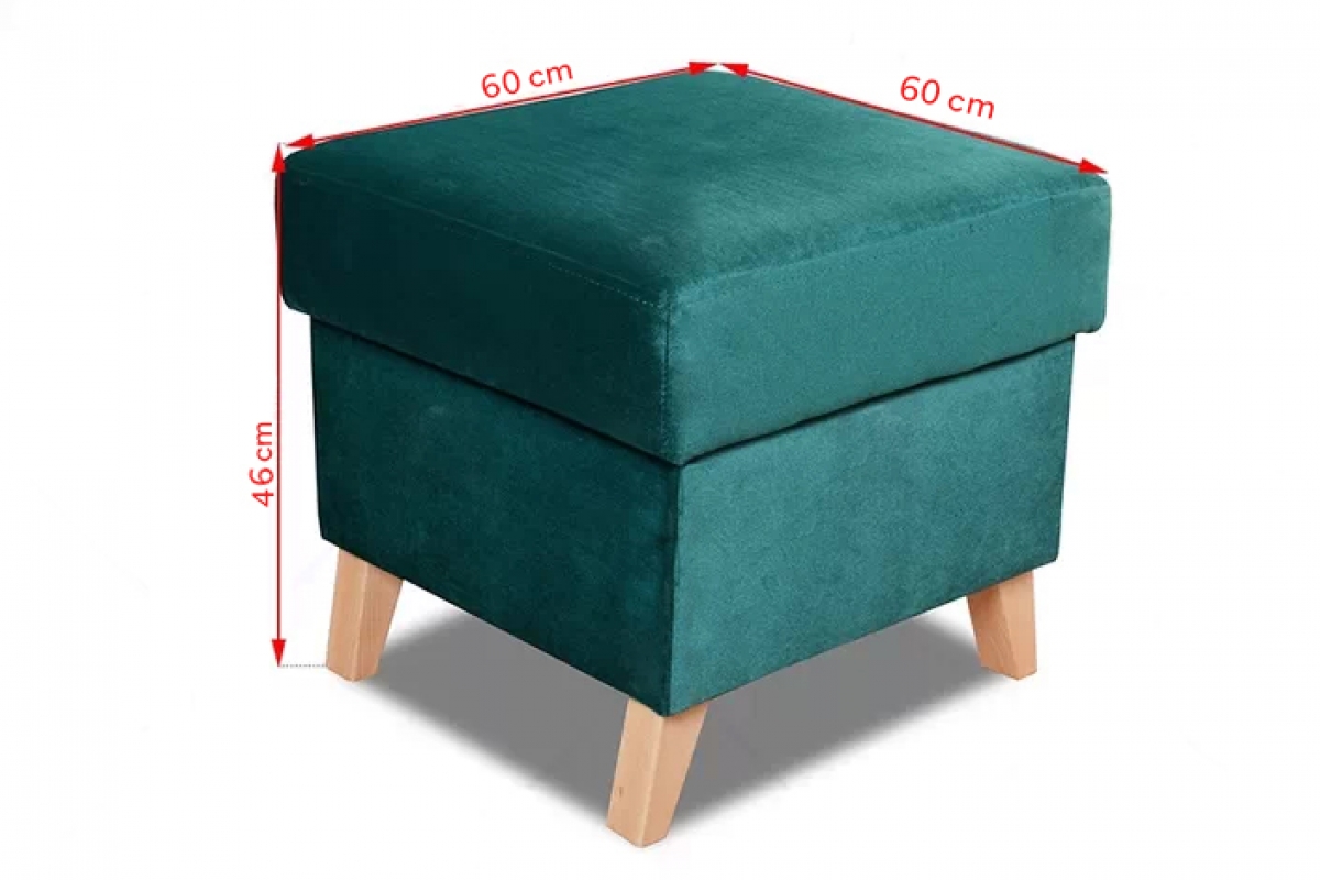 Taburetka s úložným priestorom Vanisa čalúnená Taburet s úložným priestorom Vanisa