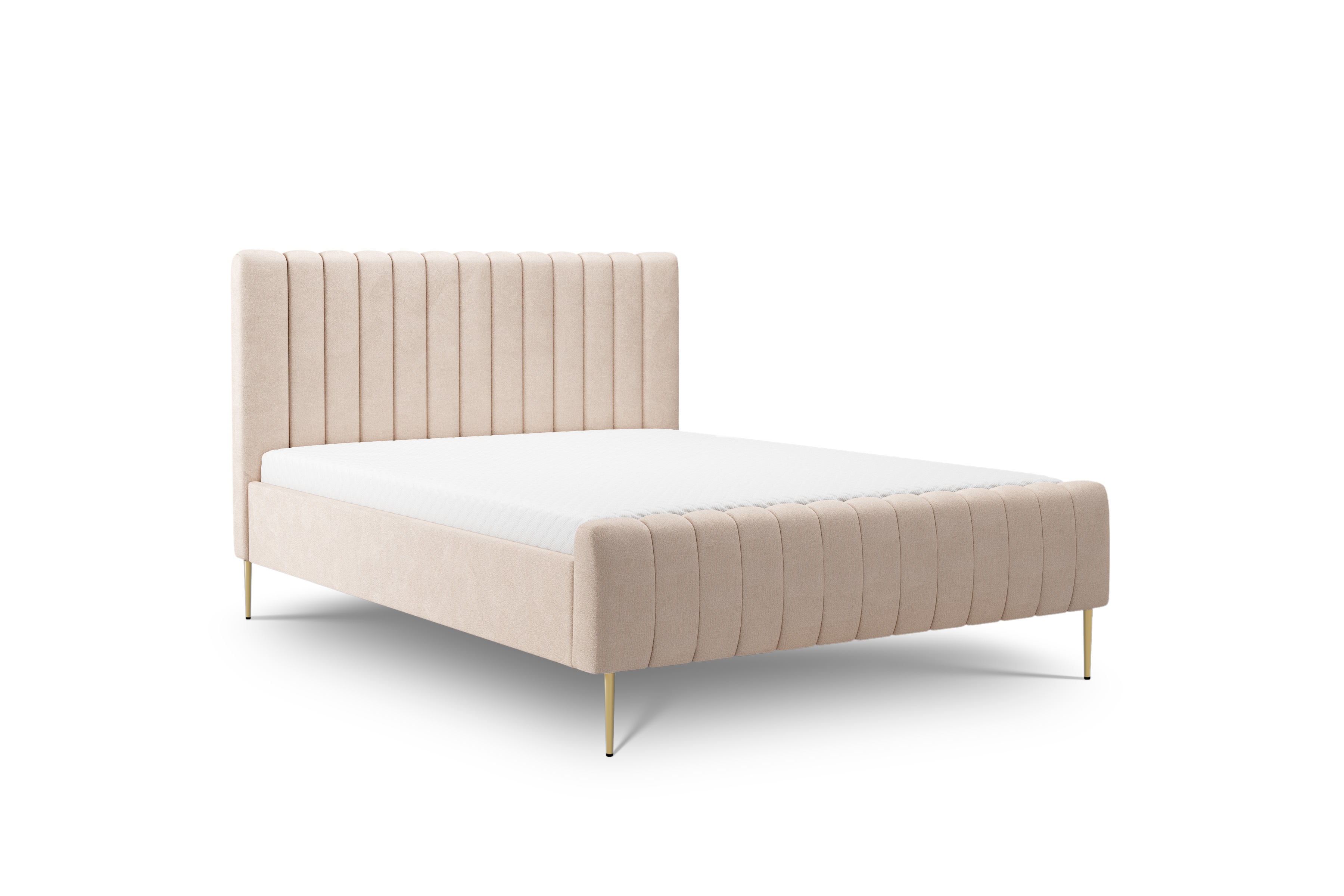 Čalúnená posteľ Nicole 160x200 cm - Salvador 2 / zlaté nožičky čalouněné posteľ do  spálňa  Nicole - 160x200, Salvador (SIC) 2/nožičky zlote