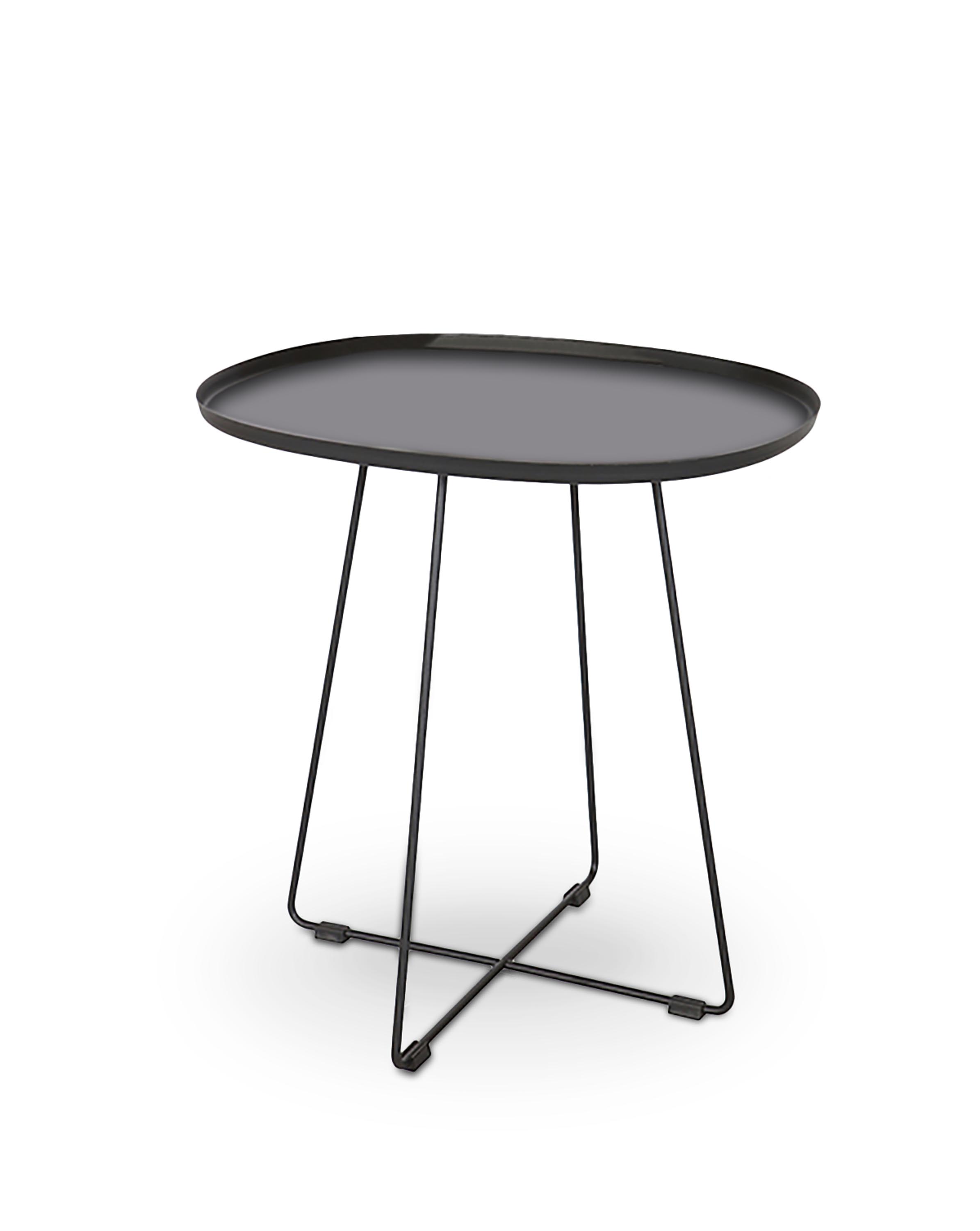 Odkladací stolík TINA 50x42 cm - čierna tina Konferenčný stolík Čierna