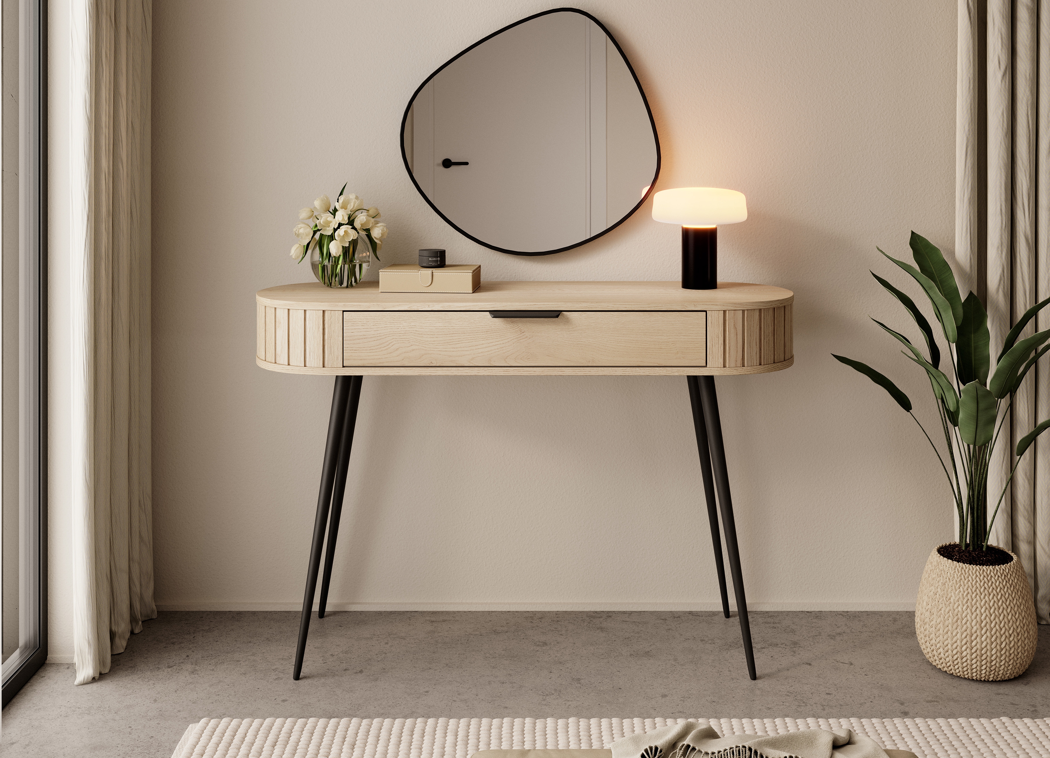 Toaletní stolek Luvio 120 cm se zásuvkou - dub cremona Toaletní stolek Luvio 120 cm z szuflada - dub cremona