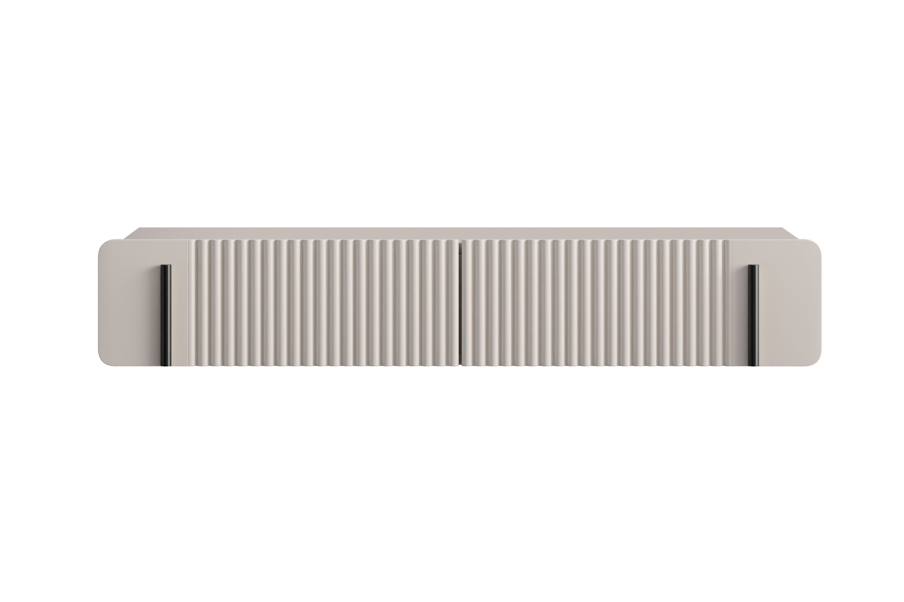 Závesný toaletný stolík Malmi 100 cm - kašmírová / čierna Toaletný stolík Malmi 100 cm závesná so zásuvkami - kašmír / Čierny