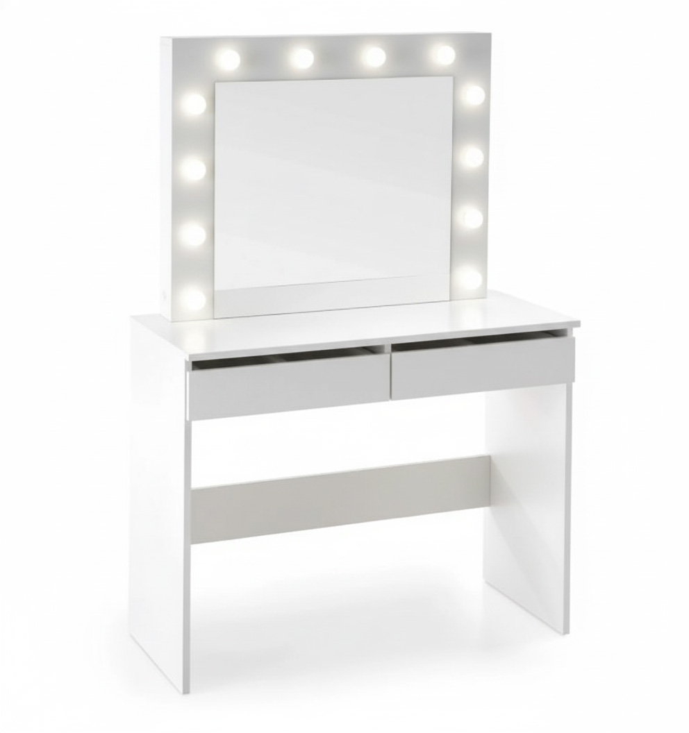 Toaletný stolík Velinio 95 cm - biela Toaletka Velinio 95 cm z szufladami  - biały