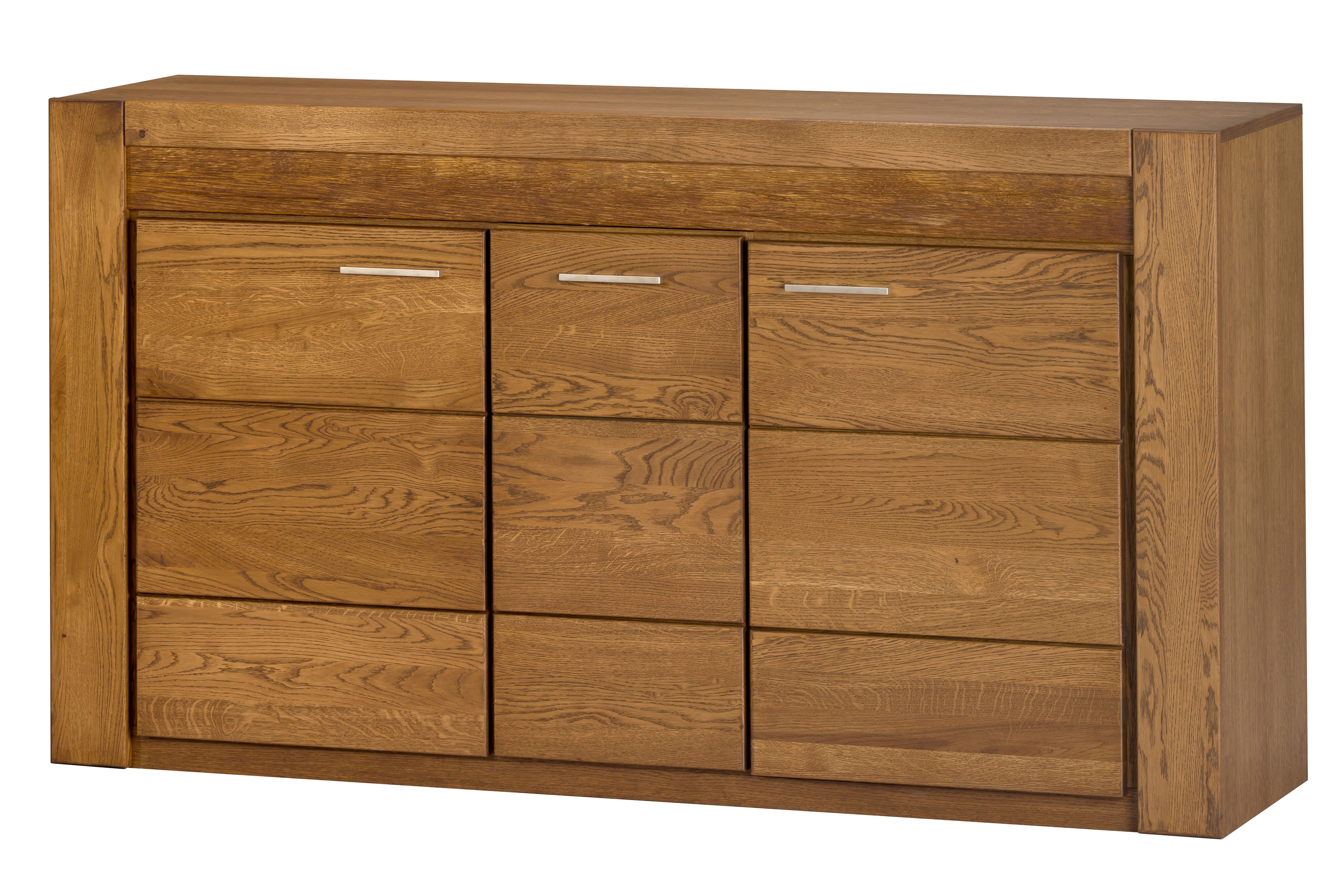 Komoda Velvet 45 - 161 cm - dub rustikal třídveřová Komoda Velvet 45 160 cm - dub rustical