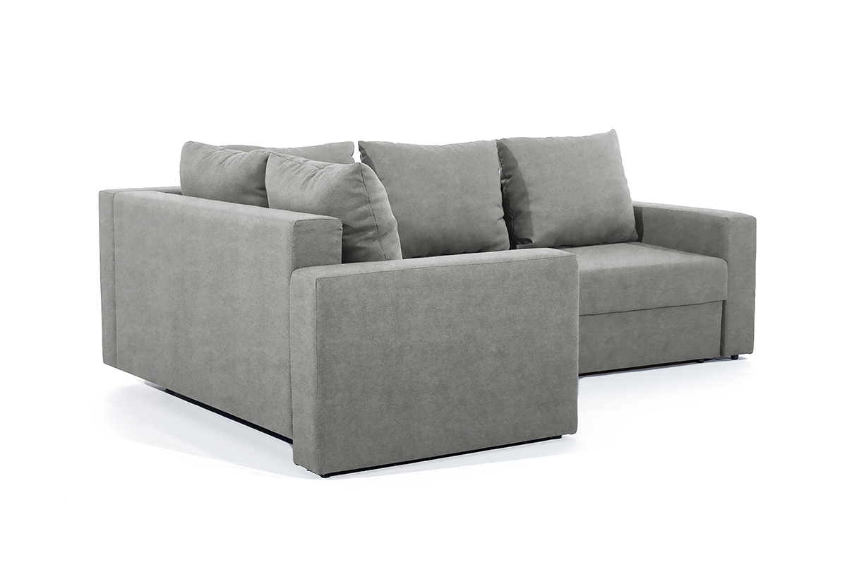 Rohová rozkládací sedací souprava Turias L levá - šedá snadno čistitelná Zetta 303 Rohová sedací souprava Turias II