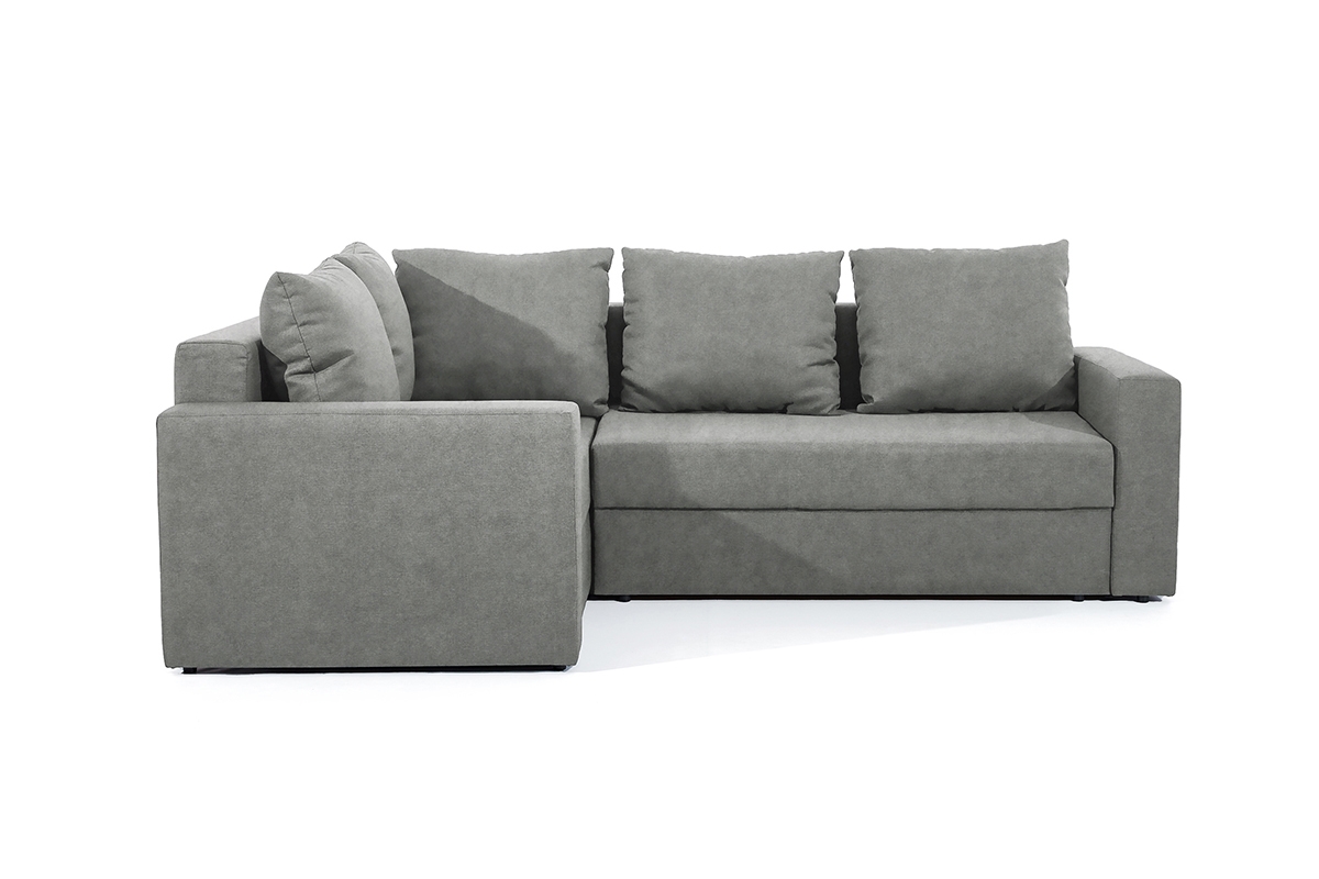 Rohová rozkládací sedací souprava Turias L levá - šedá snadno čistitelná Zetta 303 Rohová sedací souprava Turias II