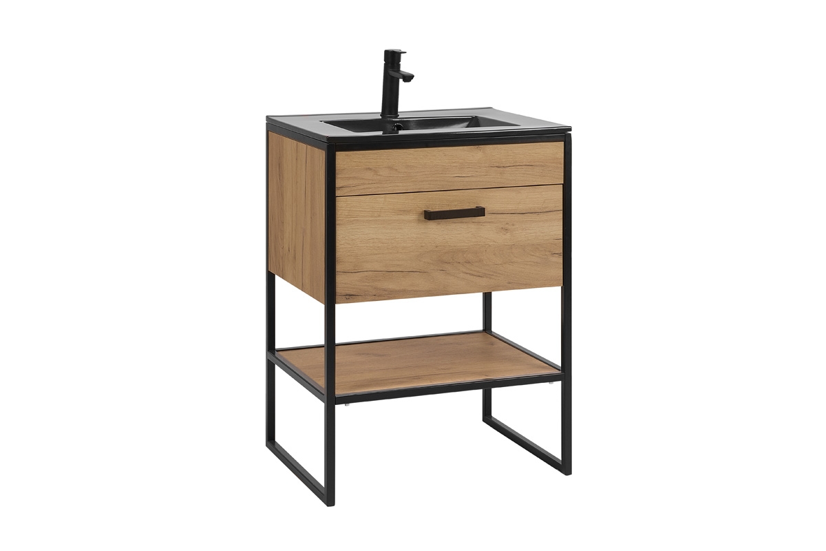 Umývadlo keramické Lava UM -8003 -60 - Black Umývadlo ceramiczna Lava UM-8003-60 - Black