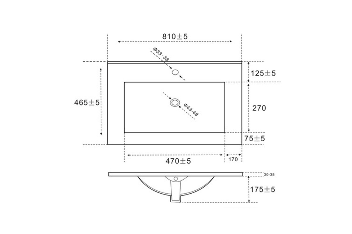 Keramické umyvadlo CFP 80 RETRO Umyvadlo comad