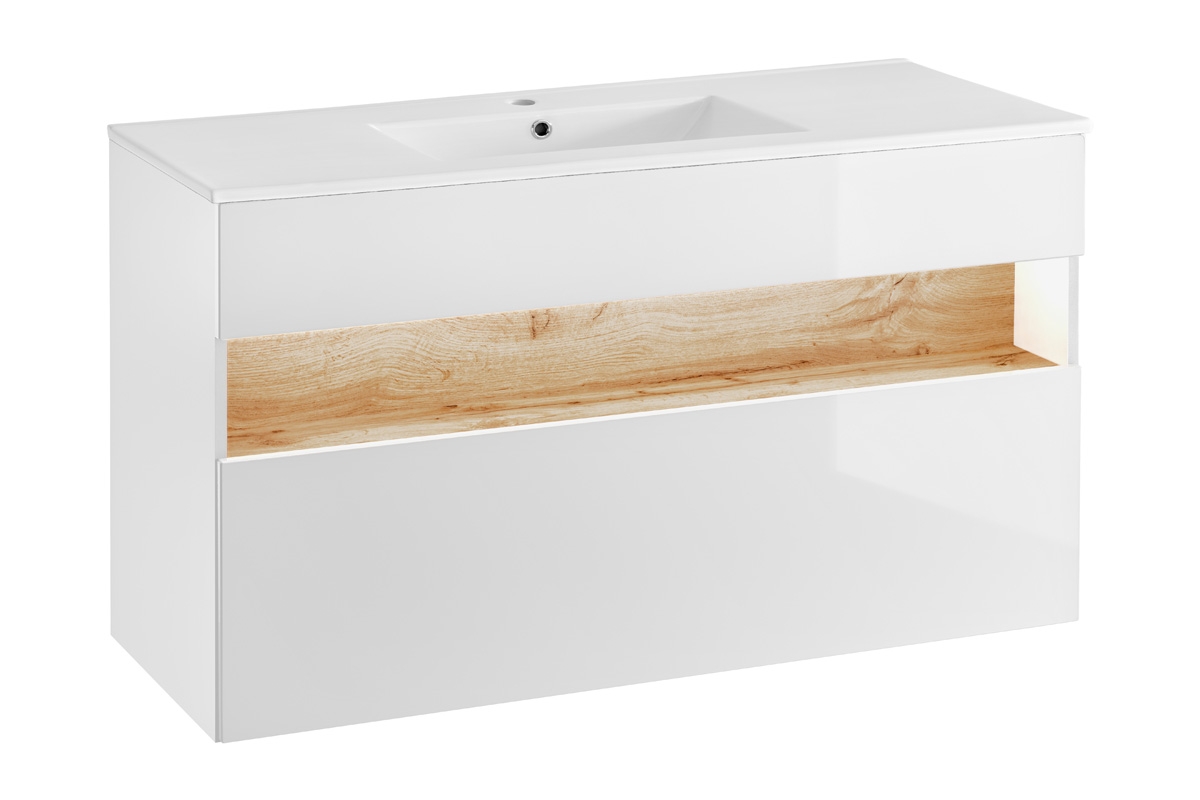 Keramické umyvadlo Lava White - 120 cm Umyvadlo se skříňkou comad 