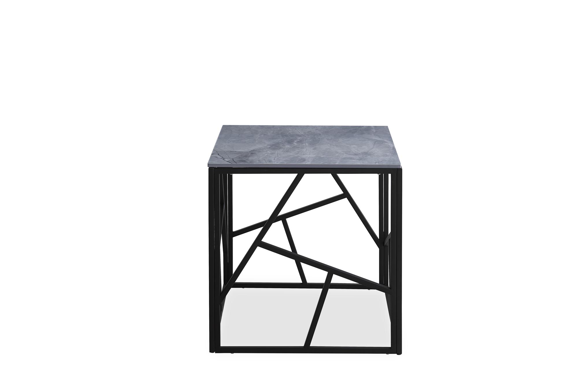 UNIVERZUM 2 négyzetes dohányzóasztal - hamu márvány / fekete universe 2 Čtverec,  Konferenční stolek, Popelový mramor / Fekete