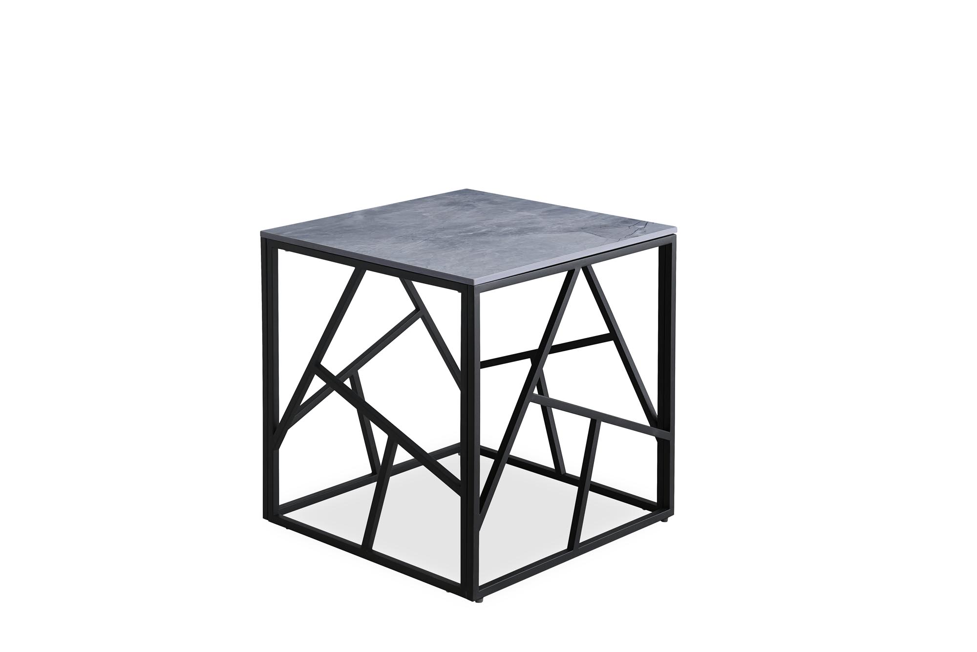 UNIVERSE 2 Čtverec,  Konferenční stolek, Popelový mramor / Černý universe 2 Čtverec,  Konferenční stolek, Popelový mramor / Černý