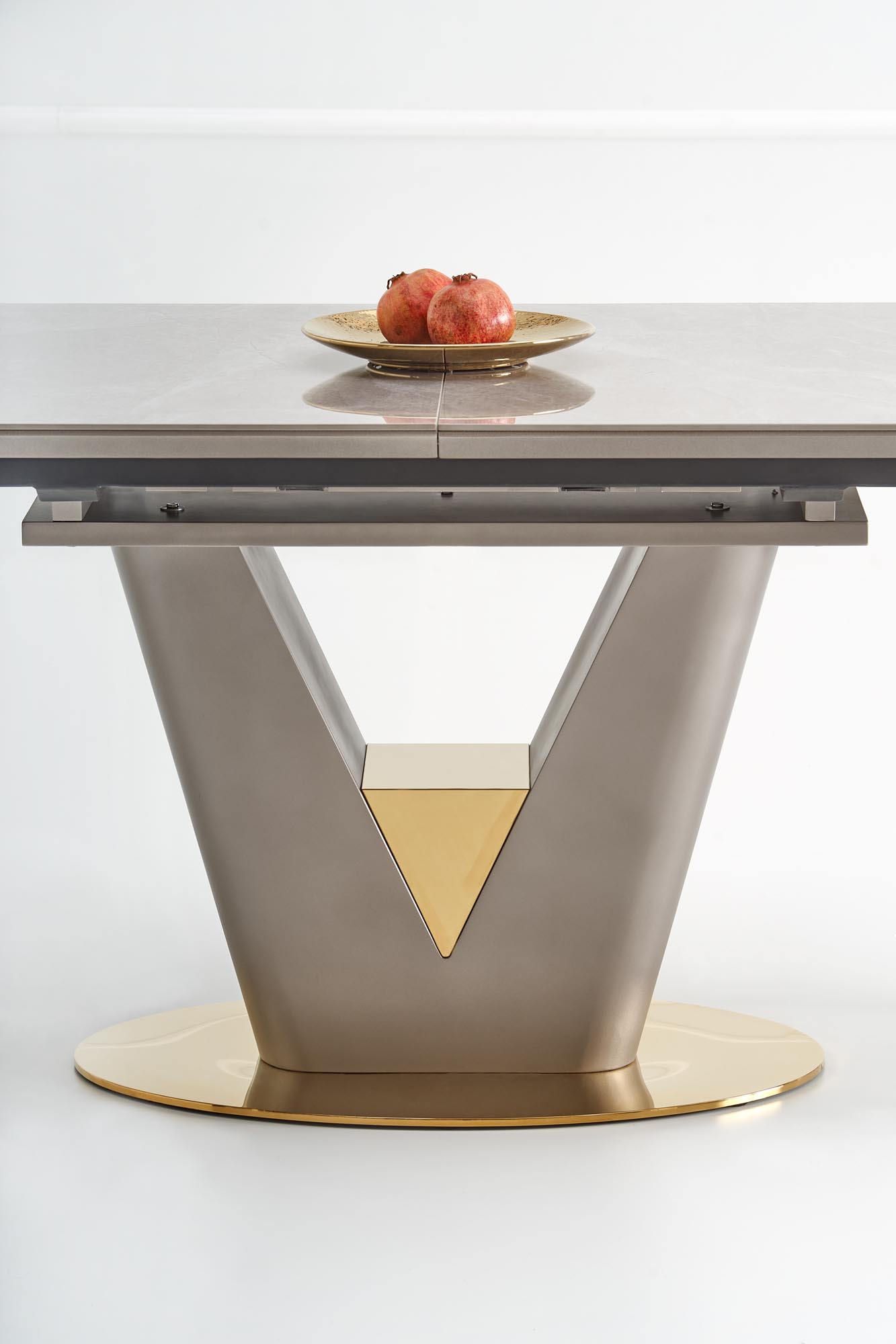 VALENTINO összecsukható asztal - világos hamu/sárga valentino stůl rozkladany jasný popel/Žlutý