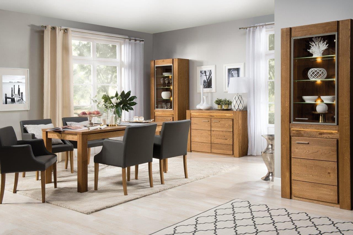 Rozkládací stůl Velvet 40 - 160-250 cm - dub rustikal Stůl dřevo do jídelny Velvet 40 rozkládací 160-250x90 - Dub rustical