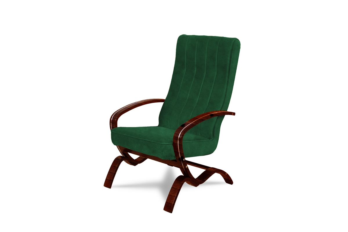 Čalouněné křeslo Vigo Zelený Křeslo na stelazu 