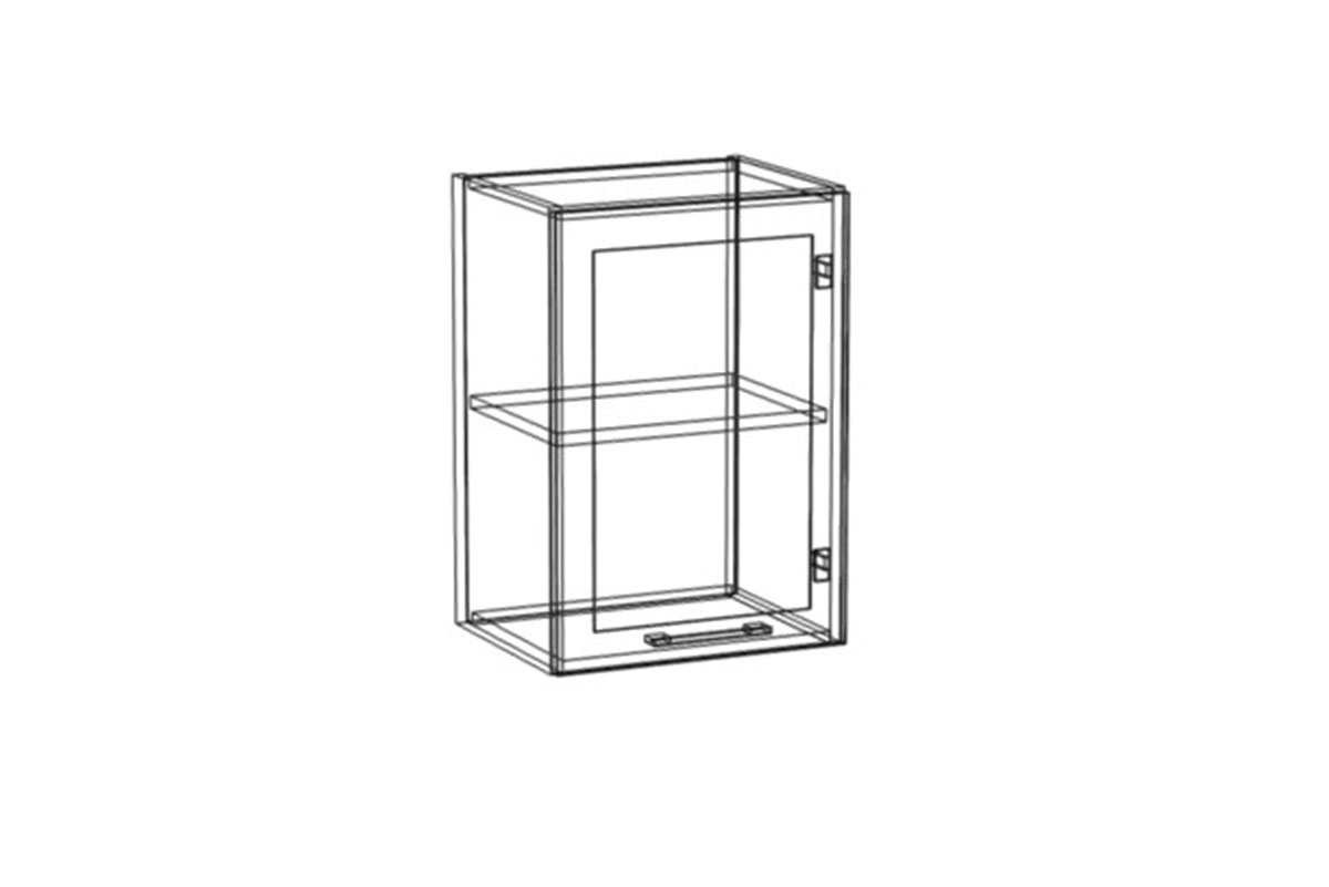 Navia W4/58 - závesná skrinka jednodverová Navia W4/58 - vnútro Skrinky