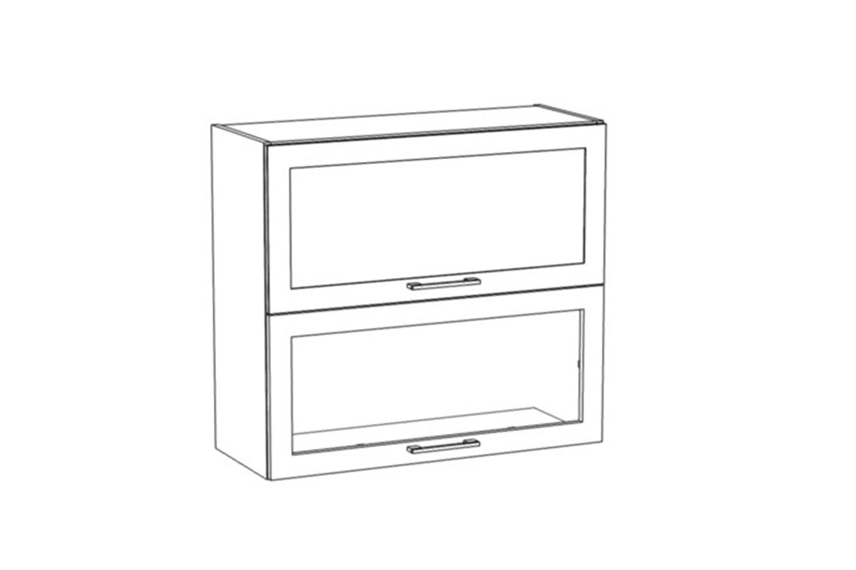 Vysoká závěsná kuchyňská skříňka s prosklením Navia WWPO 8/72 BLUM HK-XS Navia WWPO 8/72 BLUM HK-XS - Skříňka závěsná vysoká z przeszkleniem