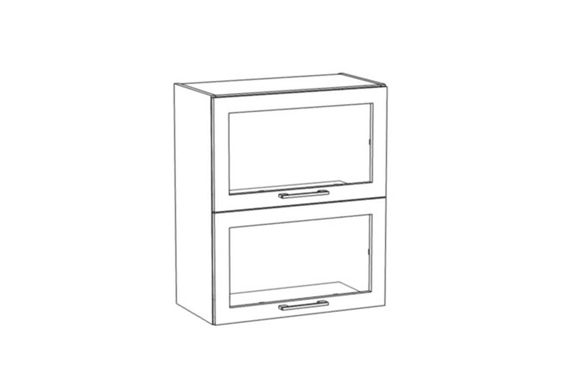 Vysoká závěsná kuchyňská skříňka s prosklením Navia WOW 6/72 BLUM HK TOP Navia WOW 6/72 BLUM HK TOP - Skříňka závěsná vysoká z przeszkleniem