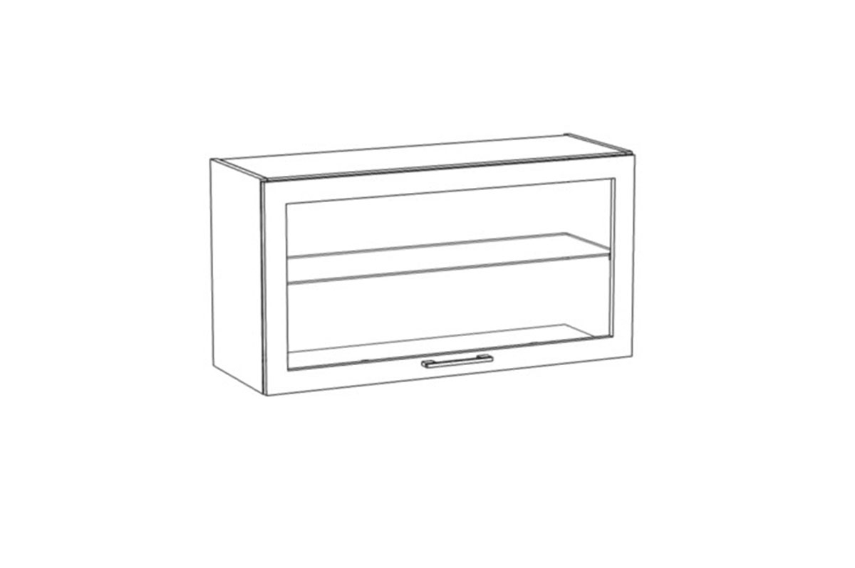 Kuchyňská skříňka s prosklením Navia WWO 9/47 BLUM HK TOP Navia WWO 9/47 BLUM HK TOP - Skříňka kuchyňská z przeszkleniem