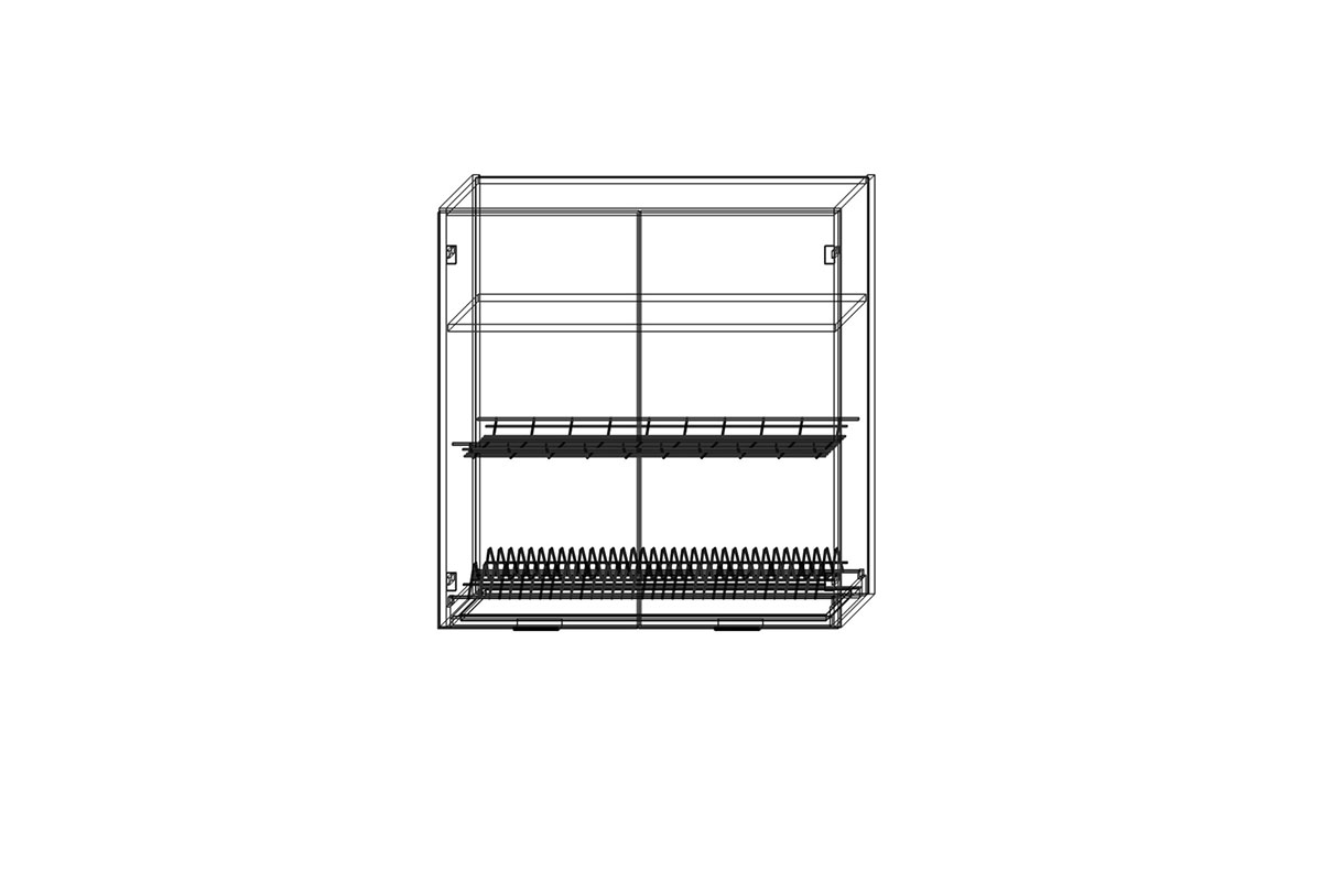 Kuchyňská skříňka Italia WS9/94 s odkapávačem na nádobí Italia WS9/94 - wnetrze Skříňky 