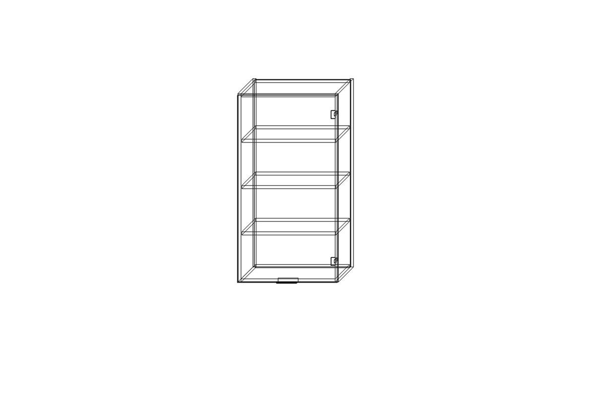 Závěsná kuchyňská skříňka Italia W5/94 jednodveřová Italia W5/94 - wnetrze Skříňky
