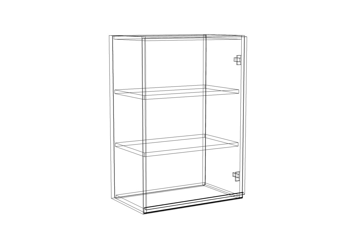 Závěsná kuchyňská skříňka Lamja W5/72 Lamja W 5/72 - szkic Skříňky