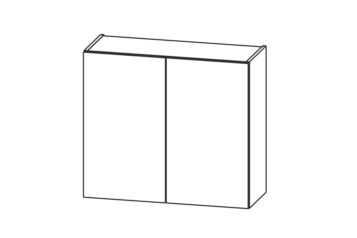 Závěsná dvoudveřová kuchyňská skříňka KAM SET W80/71 Skříňka kuchyňská závěsná dvoudveřová KAM SET W80/71