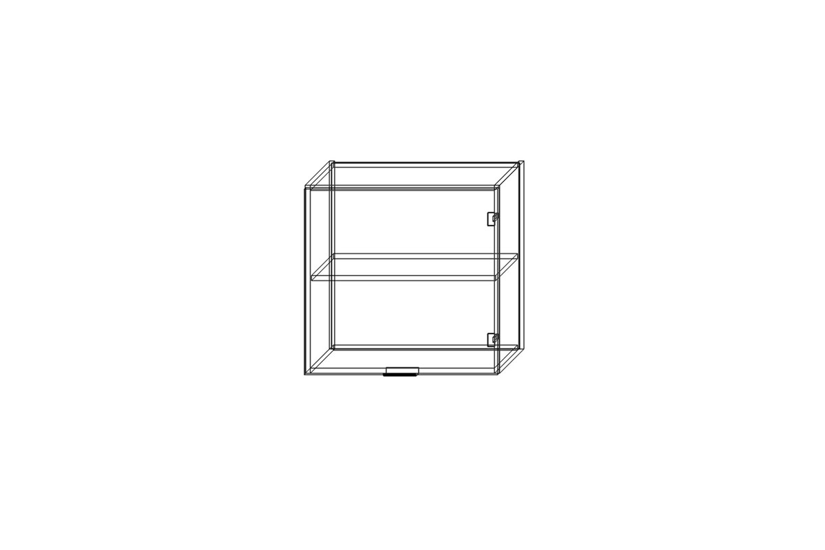 Závěsná kuchyňská skříňka Italia W6/58 jednodveřová Italia W6/58 - wnetrze Skříňky 