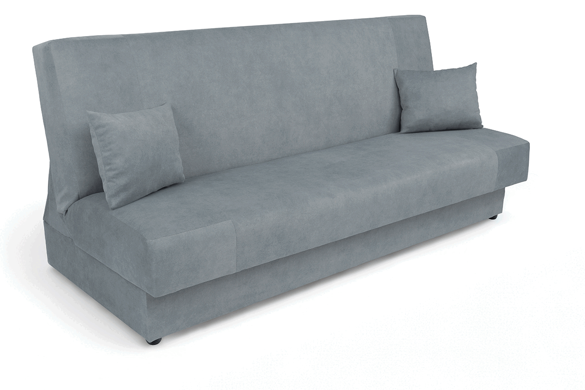 Rozkládací pohovka Ana - šedá Cloud 80 Pohovka na spaní Ana - šedá welwet snadno čistitelný Cloud 80 