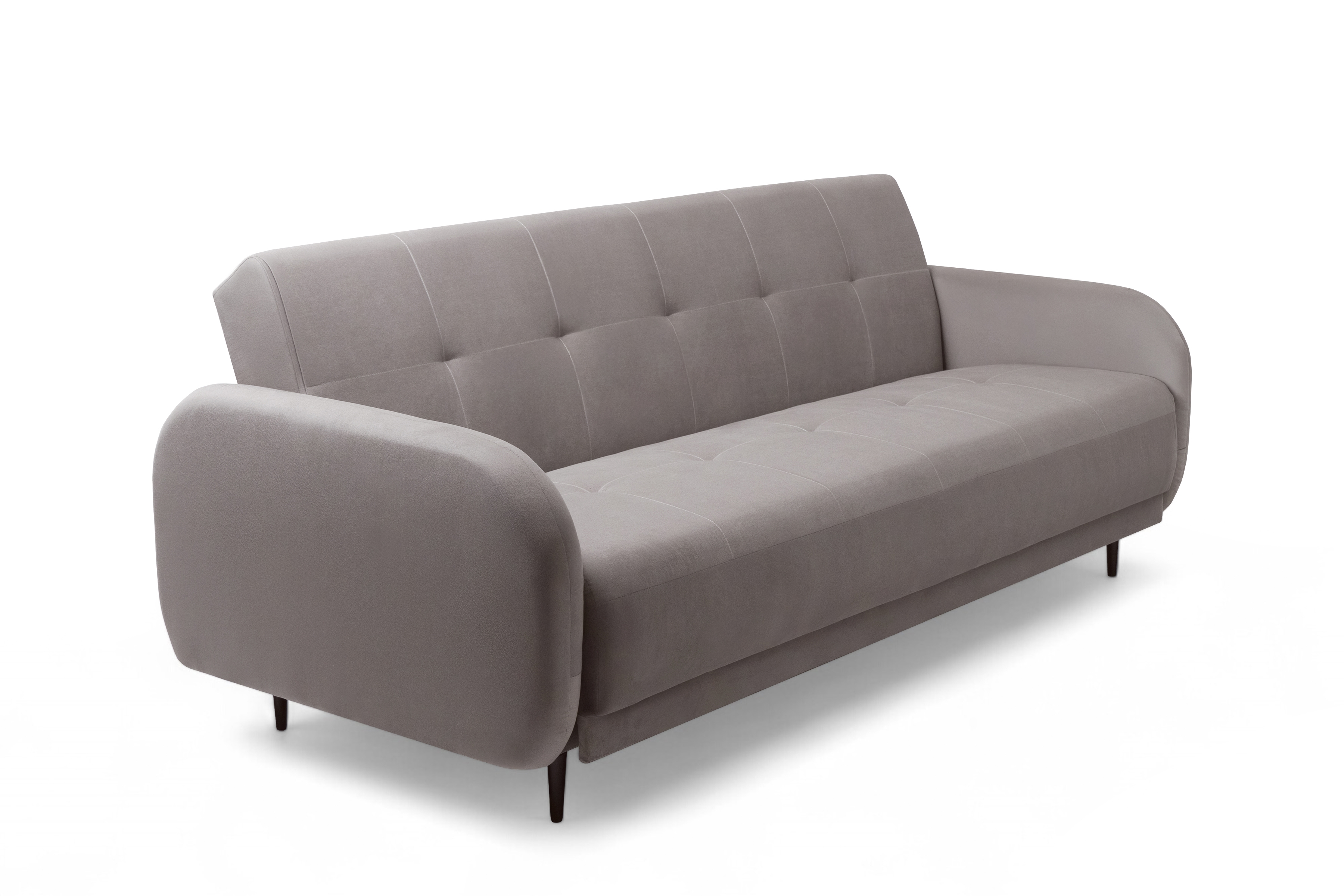 Rozkládací pohovka Linda - tmavě béžová Jasmine 25 Pohovka Linda rozkladana pro obývacího pokoje - ciemno béžová welwet Jasmine 25