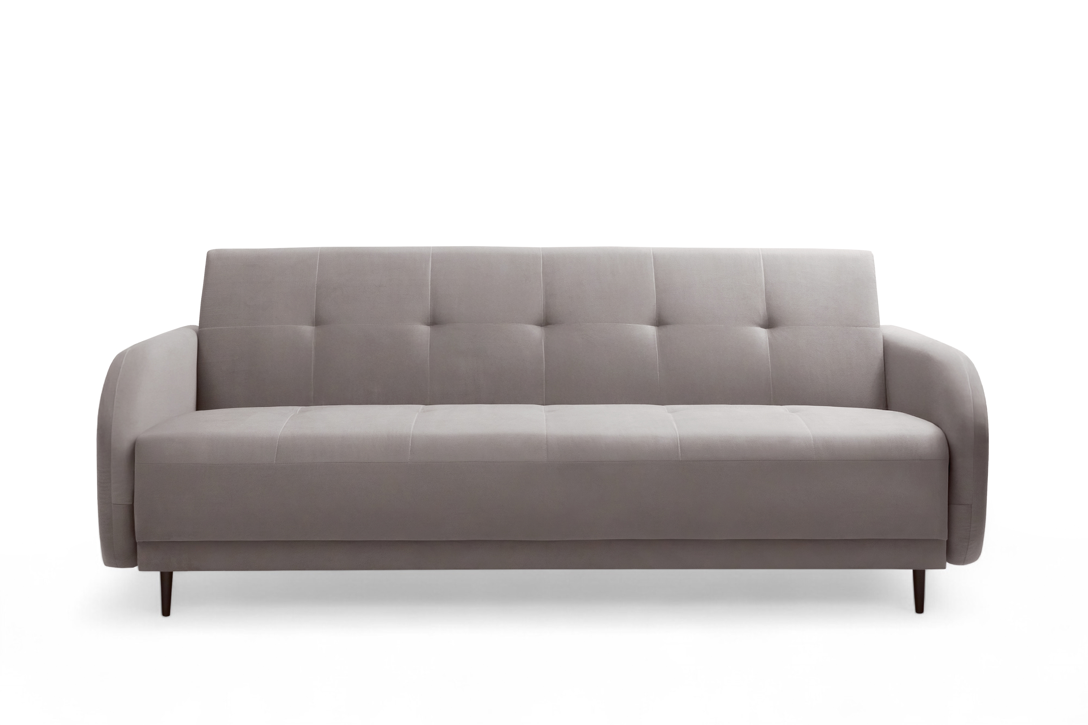 Rozkládací pohovka Linda - tmavě béžová Jasmine 25 Pohovka Linda rozkladana pro obývacího pokoje - ciemno béžová welwet Jasmine 25