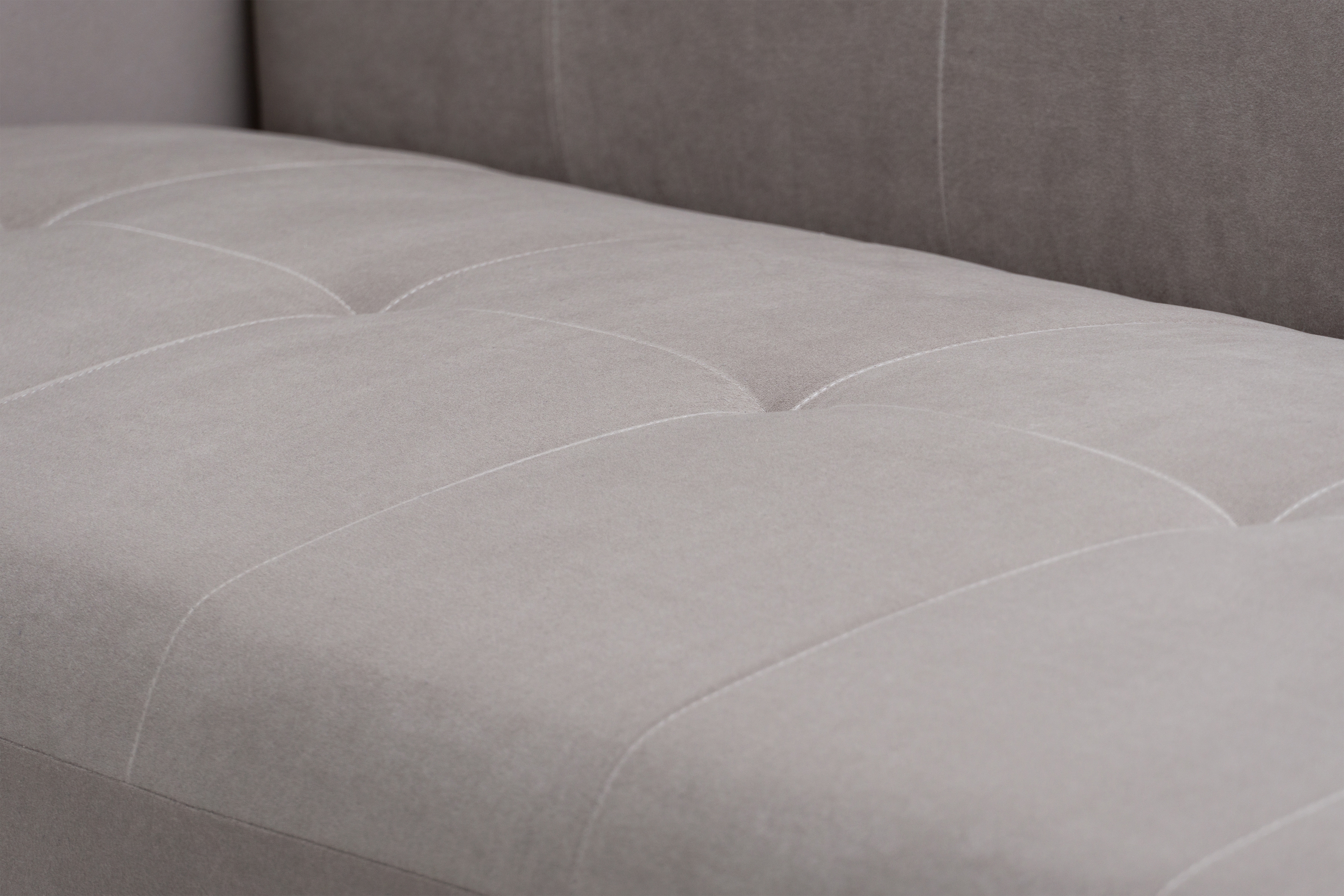 Rozkládací pohovka Linda - tmavě béžová Jasmine 25 Pohovka Linda rozkladana pro obývacího pokoje - ciemno béžová welwet Jasmine 25