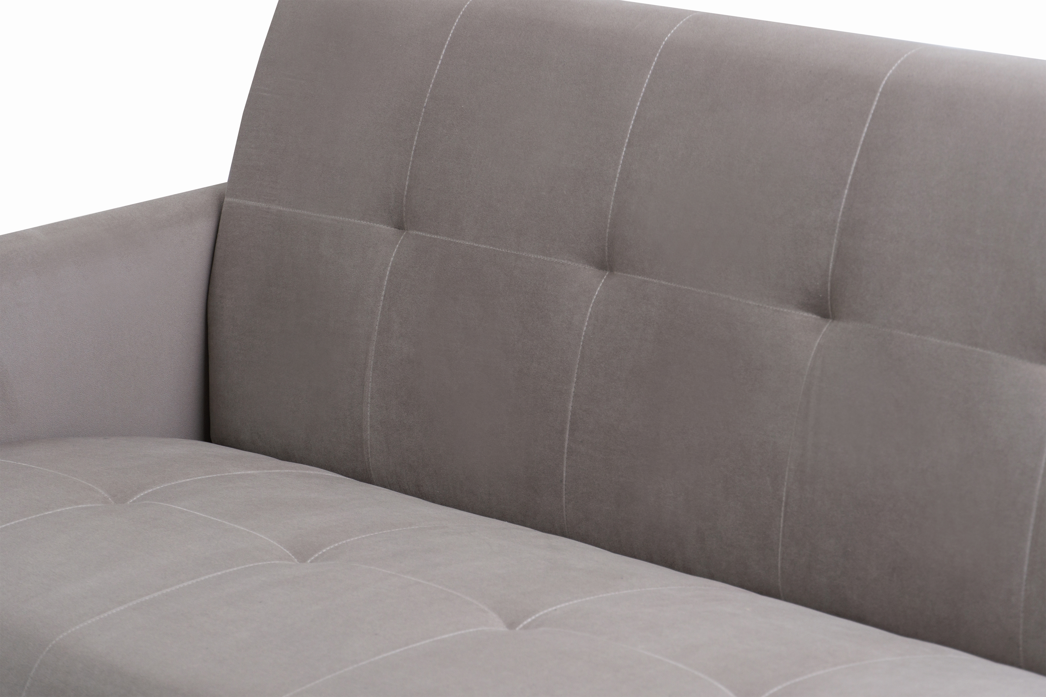 Rozkládací pohovka Linda - tmavě béžová Jasmine 25 Pohovka Linda rozkladana pro obývacího pokoje - ciemno béžová welwet Jasmine 25