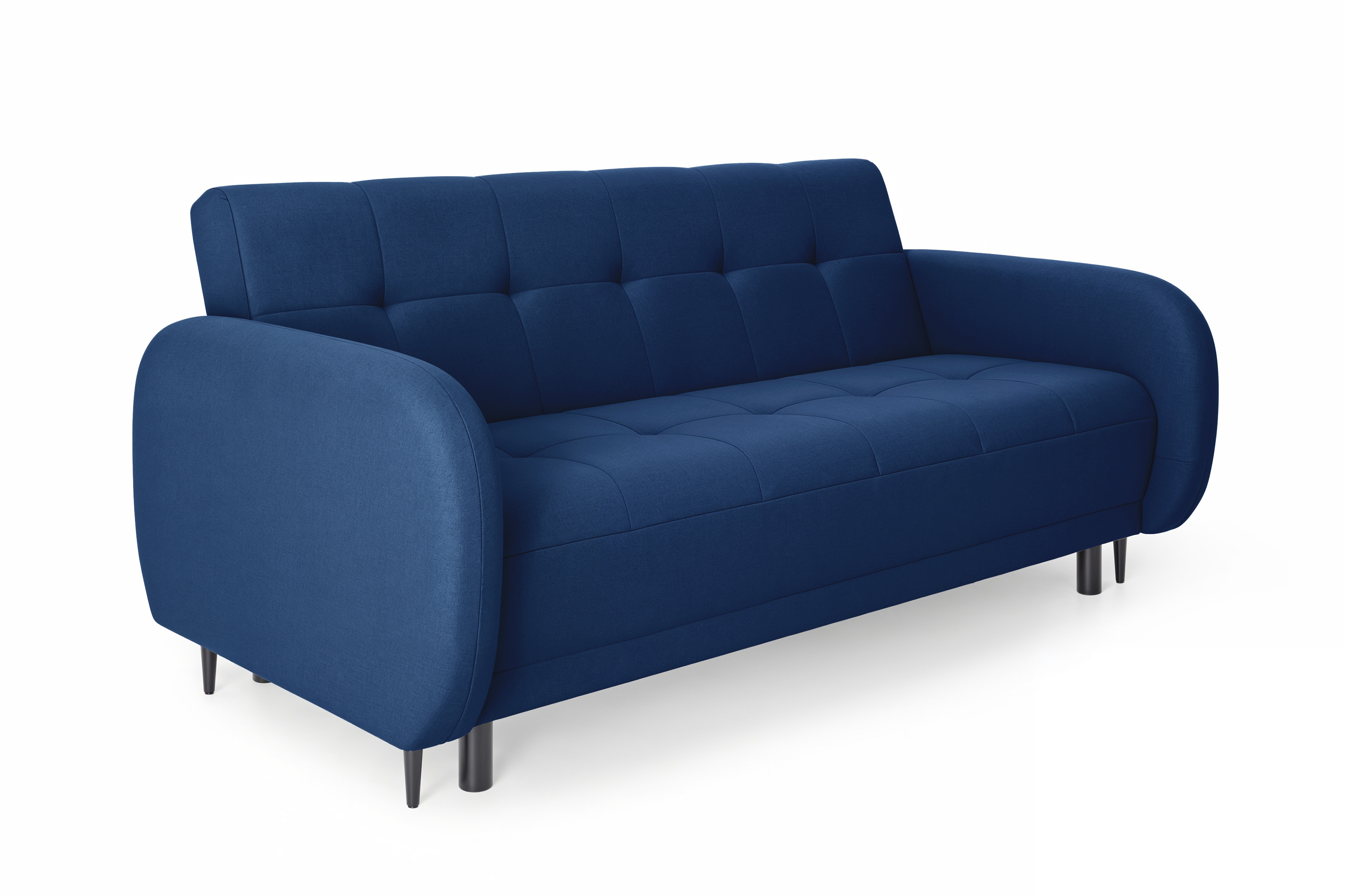 Rozkládací pohovka Linda - tmavě modrá Trinity 31 Pohovka Linda rozkladana pro obývacího pokoje - tmavě modrá welwet Trinity 31