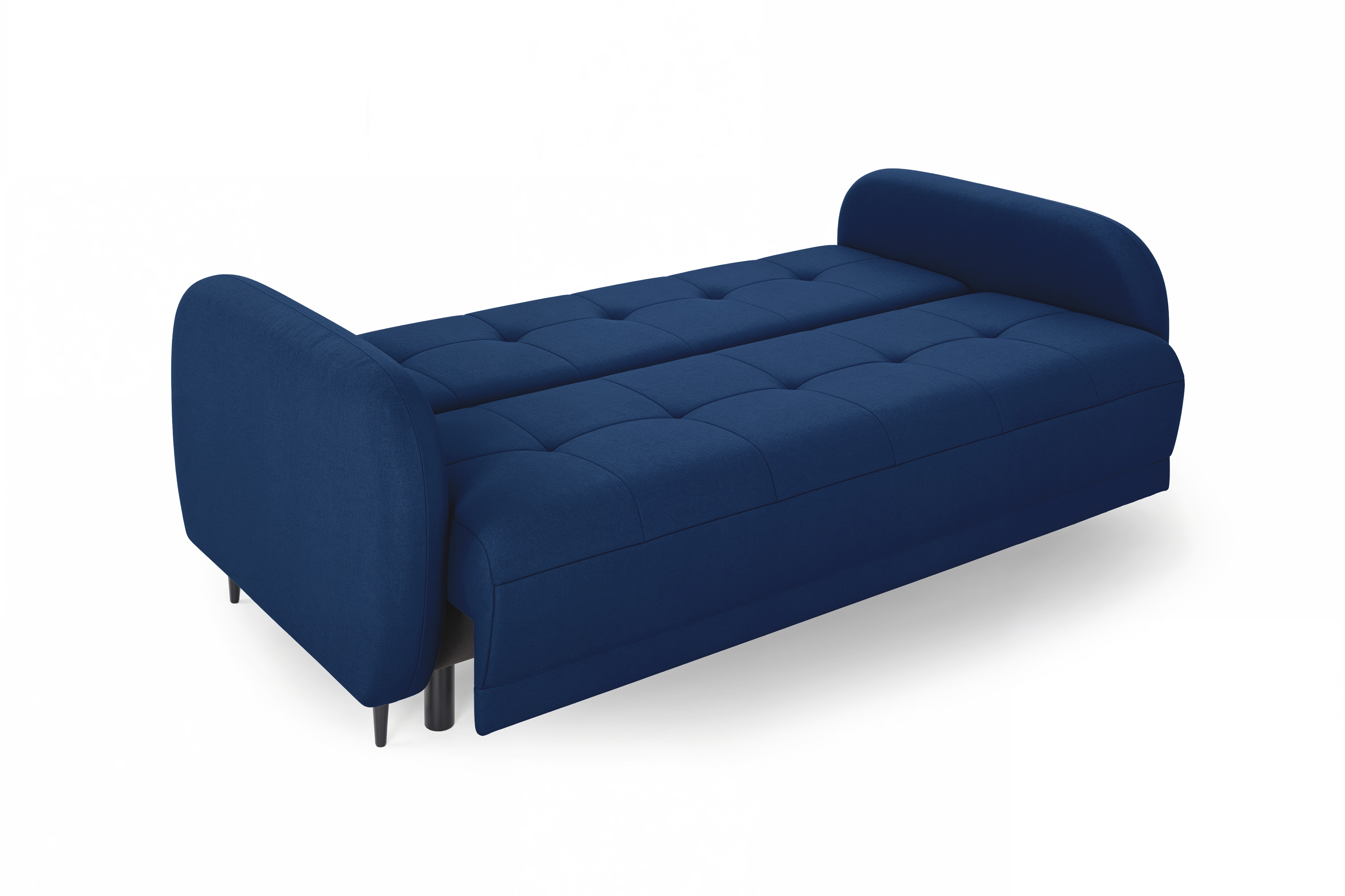 Rozkládací pohovka Linda - tmavě modrá Trinity 31 Pohovka Linda rozkladana pro obývacího pokoje - tmavě modrá welwet Trinity 31