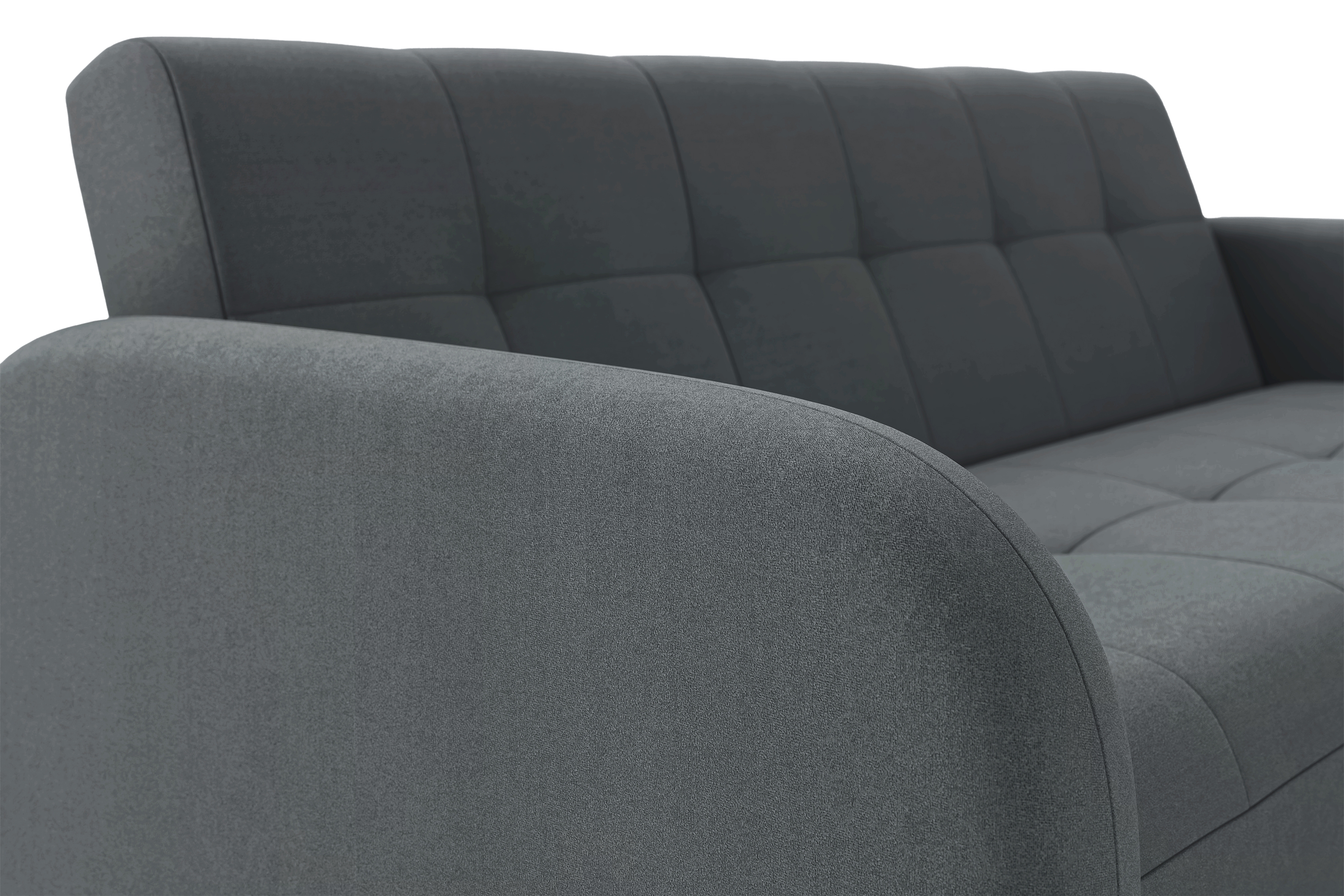 Rozkládací pohovka Linda - šedá Jasmine 96 Pohovka Linda rozkladana pro obývacího pokoje - šedá welwet Jasmine 96