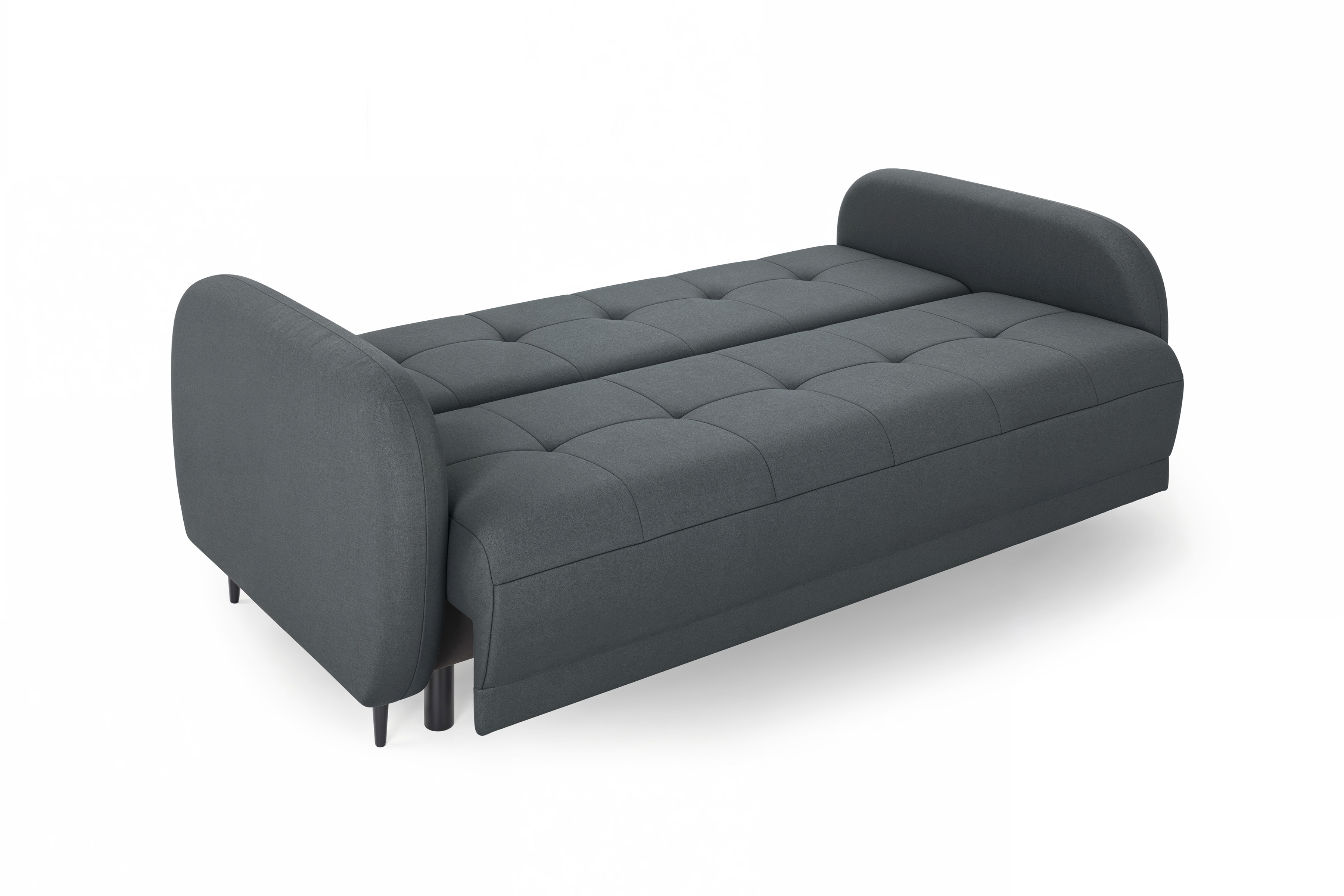 Rozkládací pohovka Linda - šedá Jasmine 96 Pohovka Linda rozkladana pro obývacího pokoje - šedá welwet Jasmine 96