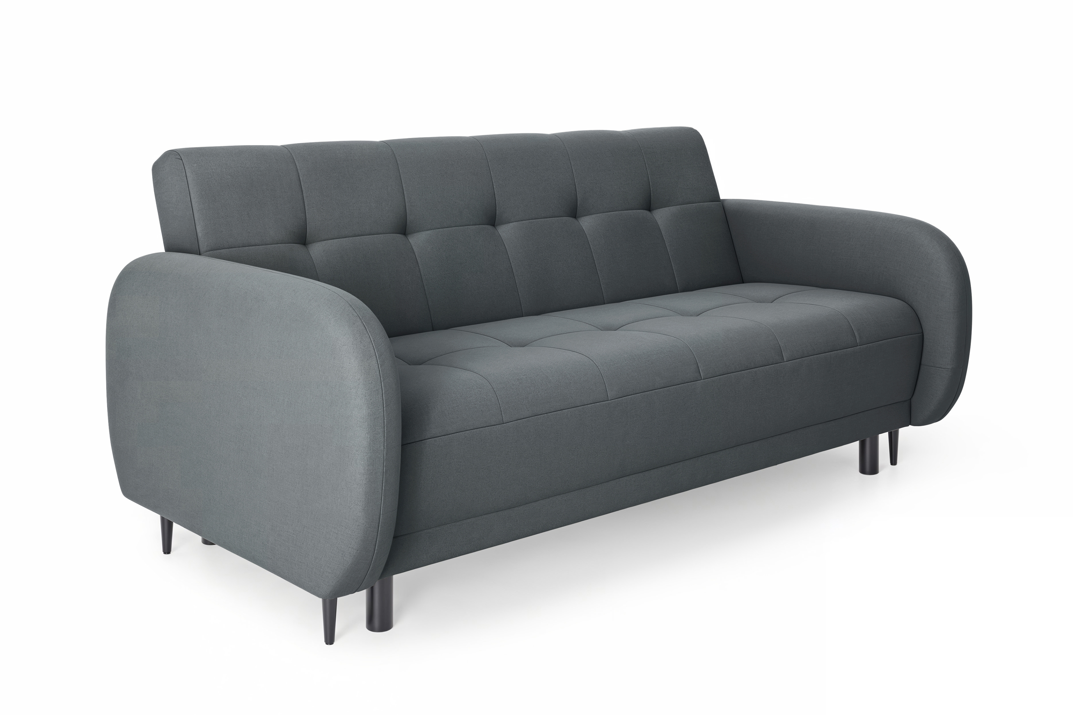 Rozkládací pohovka Linda - šedá Jasmine 96 Pohovka Linda rozkladana pro obývacího pokoje - šedá welwet Jasmine 96