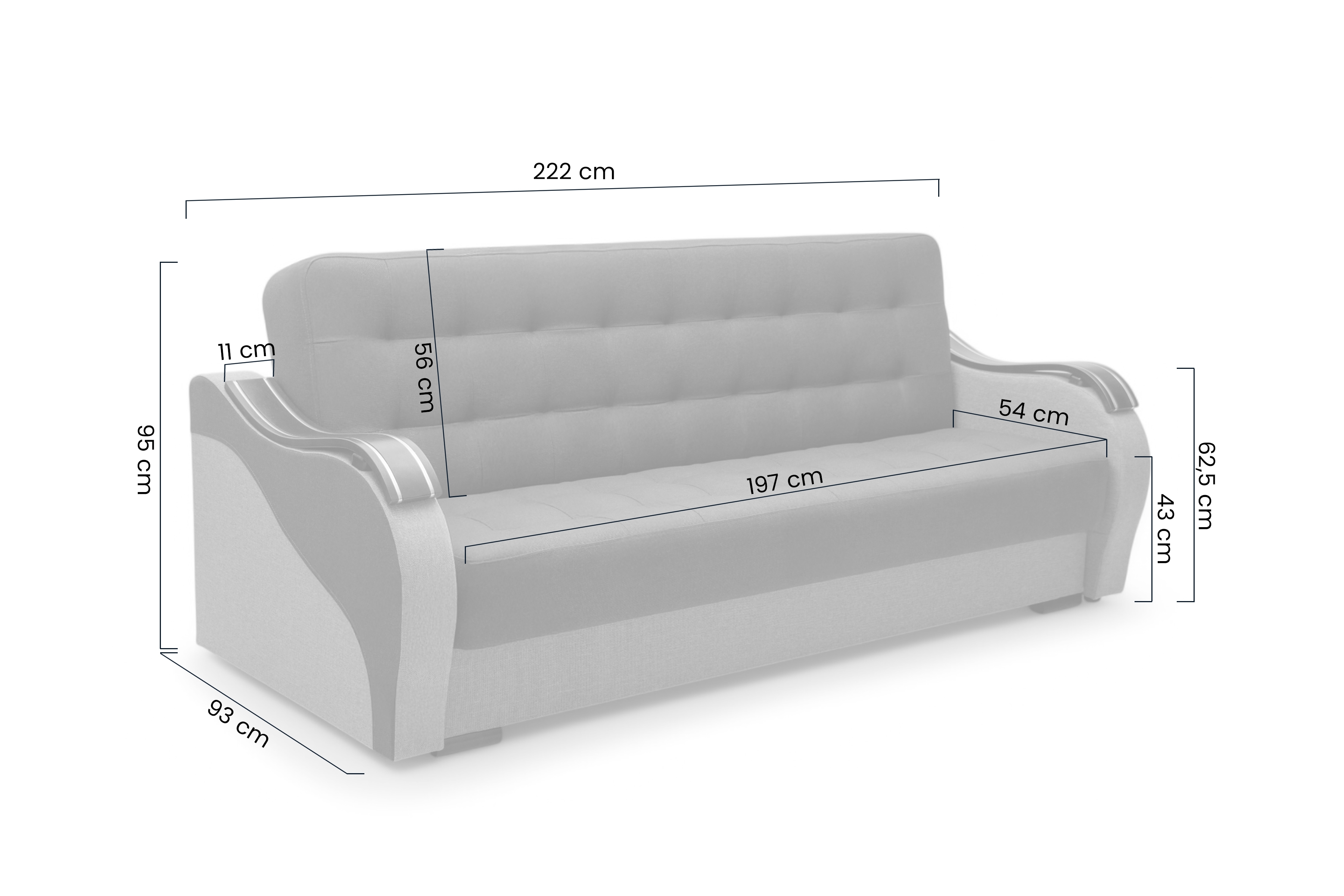 Rozkládací pohovka Dakota Pohovka rozkladana Dakota