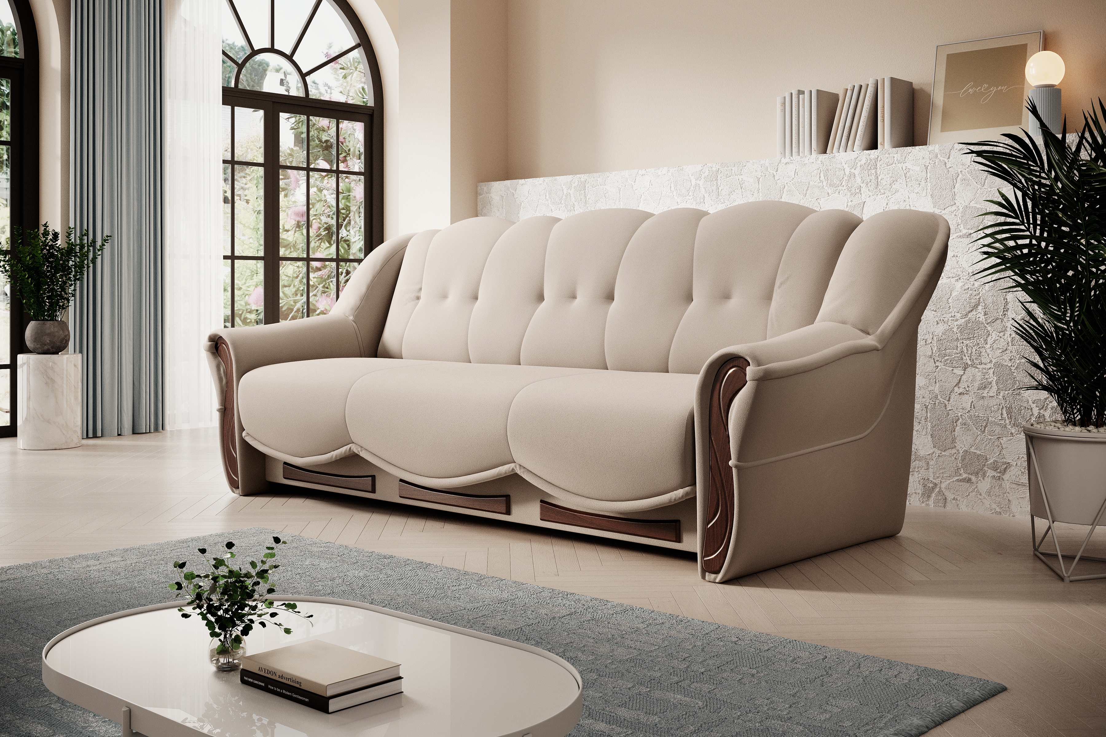 Rozkladacia pohovka Walker - 230 cm Pohovka rozkladana do obývacej izby Walker 