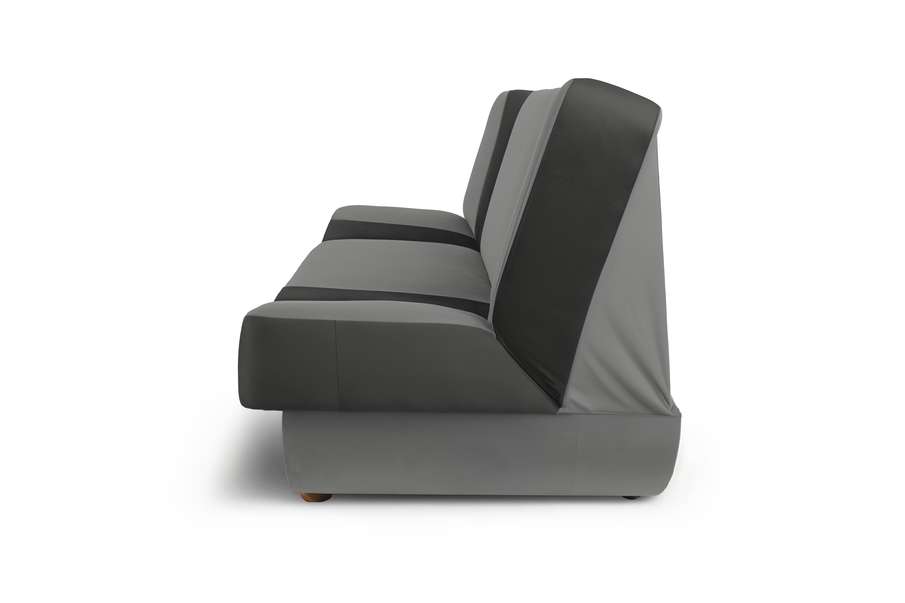 Rozkládací pohovka Dona - grafitovo-šedý samet Vellutto 19+16 / nožky olše Pohovka rozkladana Dona - grafitowo šedý samet Vellutto 19 + 16, Olše