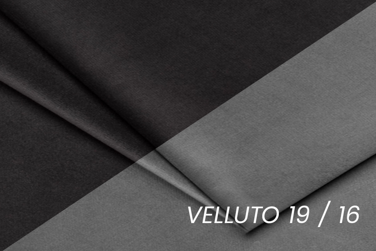 Rozkládací pohovka Dona - grafitovo-šedý samet Vellutto 19+16 / nožky olše Pohovka rozkladana Dona - šedá samet Vellutto 19 + 16 / Olše