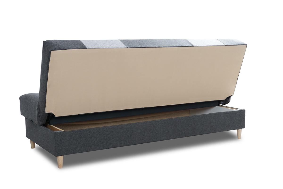 Rozkladacia pohovka Elsa Pohovka s veľkým úložným priestorom na posteľnú bielizeň 