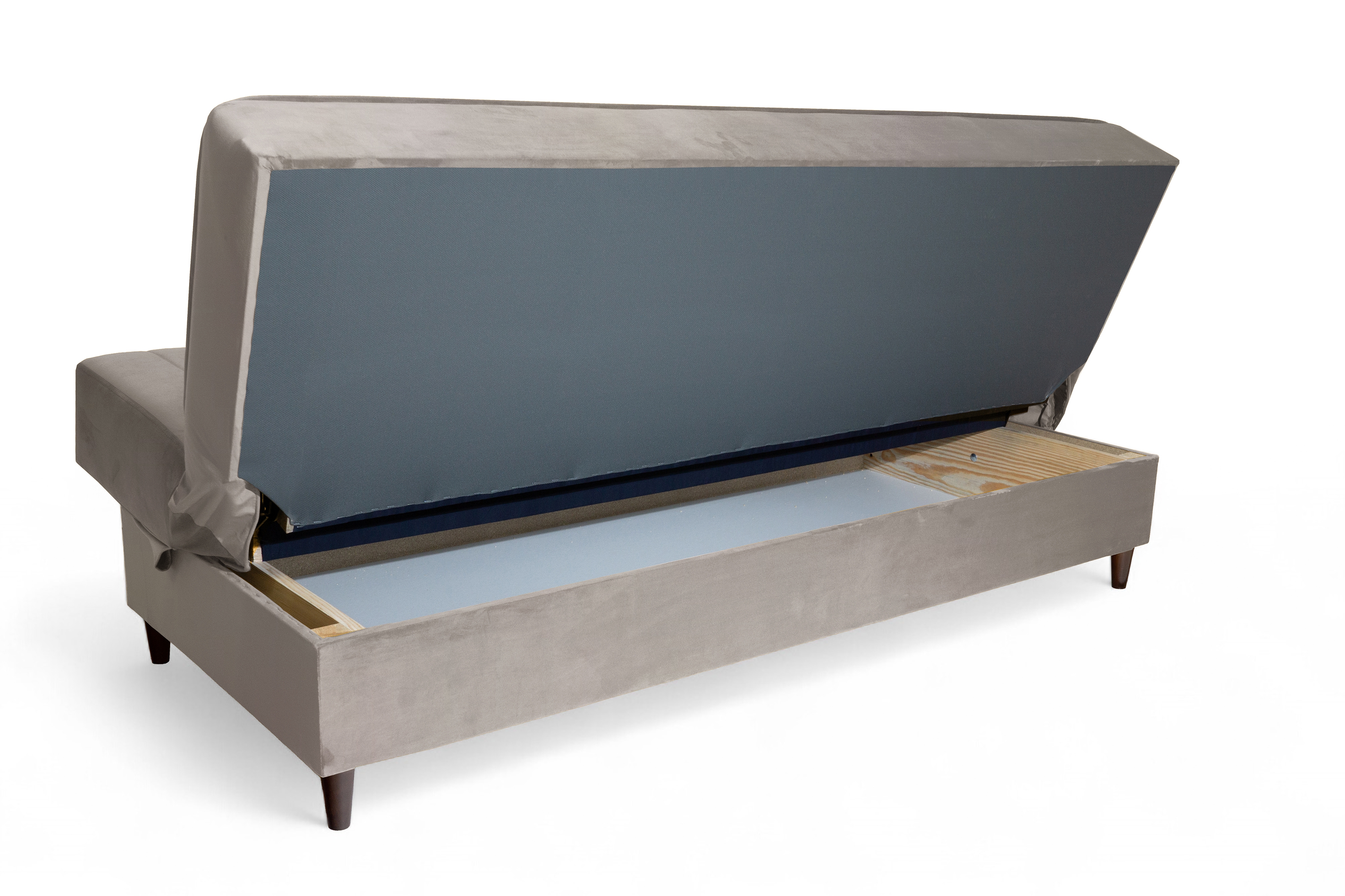 Rozkladacia pohovka Vigo s úložným priestorom – béžový zamat Paros 2 Pohovka Vigo rozkladana S vnútorným úložným priestorom- béžový velúr Paros 2