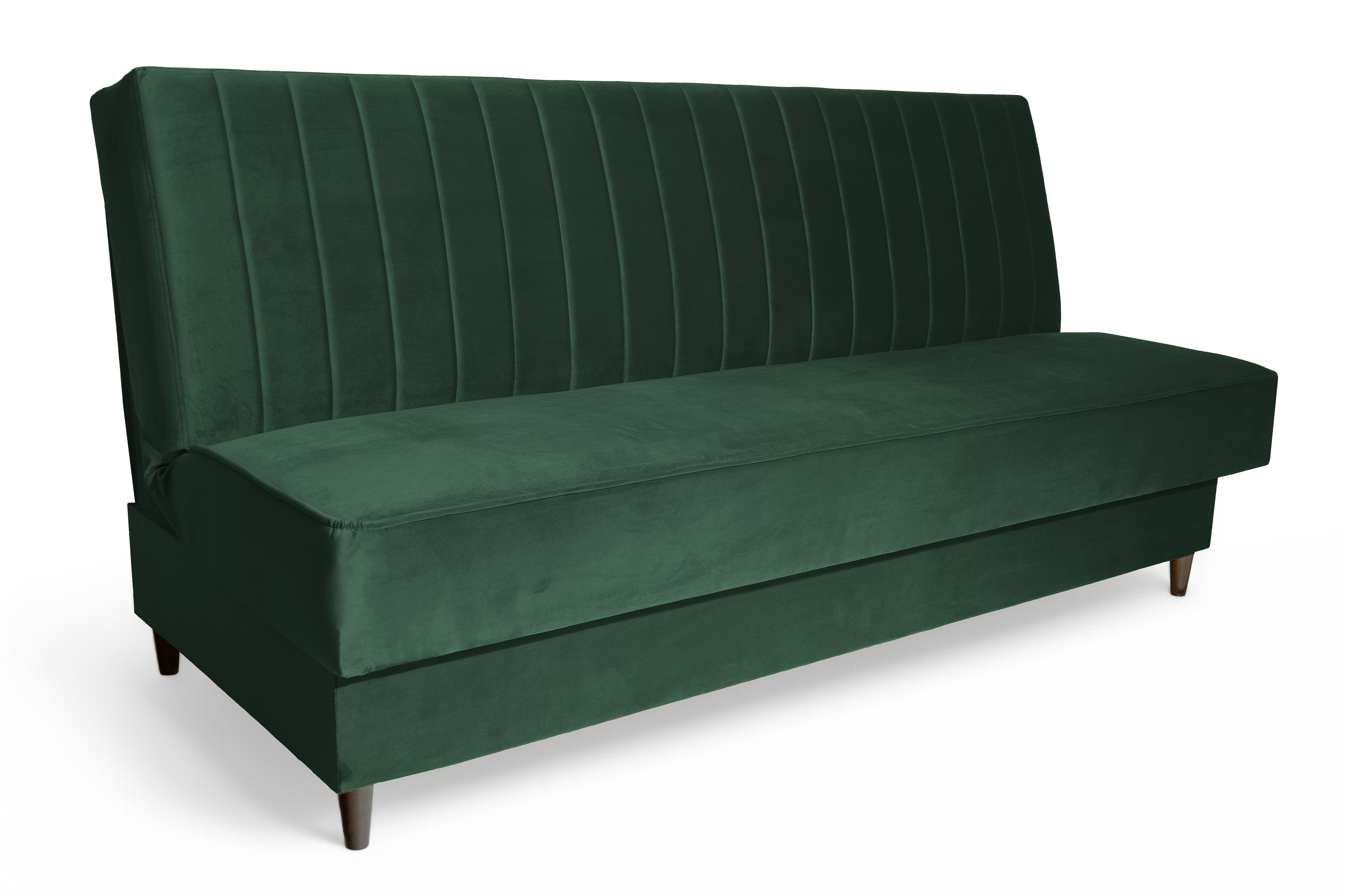 Rozkladacia pohovka Vigo s úložným priestorom – zelený zamat Kronos 14 Pohovka Vigo rozkladana S vnútorným úložným priestorom- Zelený velúr Kronos 14