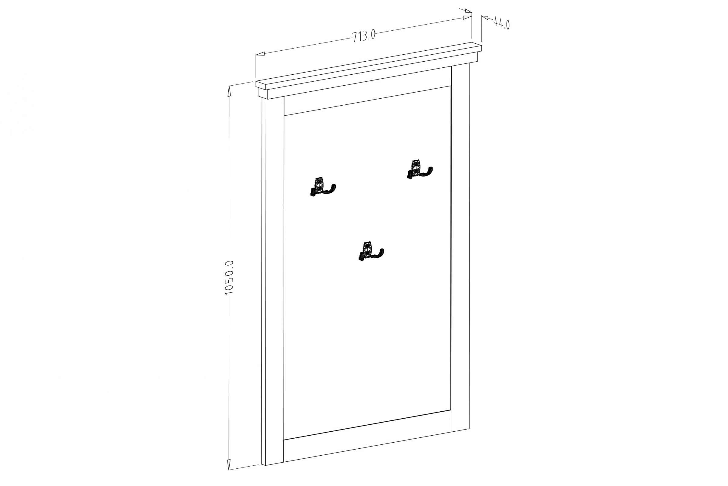Vešiak do predsiene Evora 89 - 71 cm - abisko ash / Dub Lefkas Vešiak do predsienie Evora 89 - 71 cm - abisko ash / Dub Lefkas