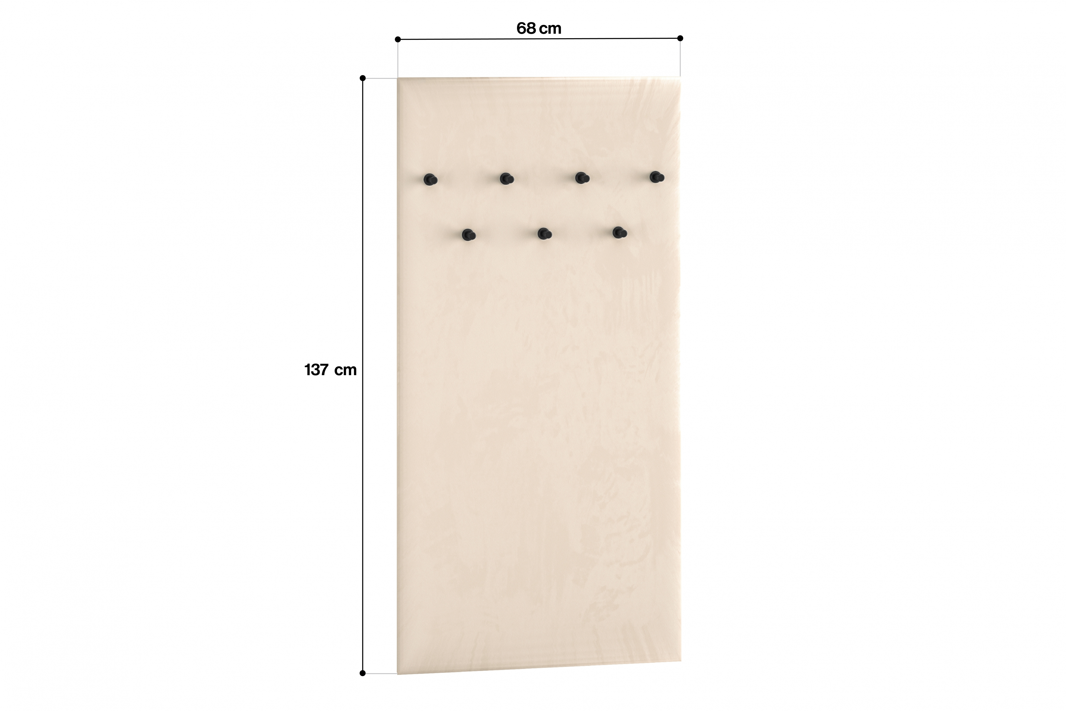 Předsíňový věšák Jamuzi 68 cm - kašmír Věšák do předsíně Jamuzi 20 - 68 cm - kašmír